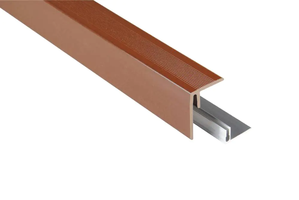 Kovalex Seitenabschluss WPC 250 x 6,4 x 4,8 cm braun inkl. Befestigung