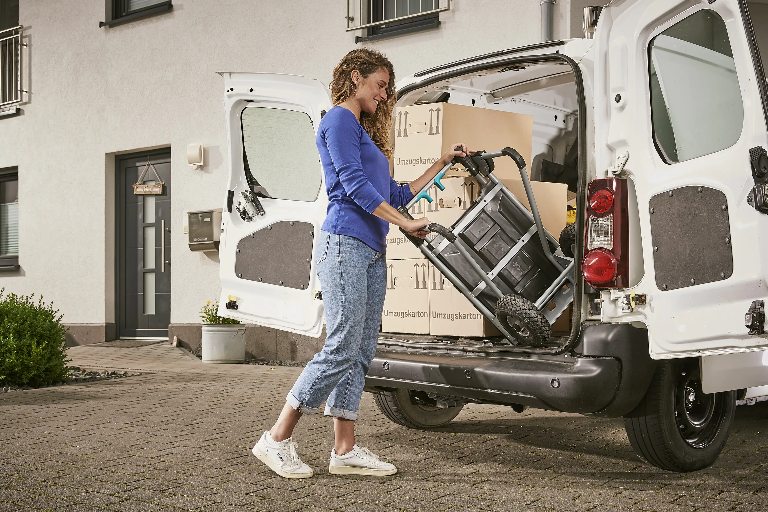 Wolfcraft Transportsystem TS 2500 klappbare Sackkarre & Schubwagen