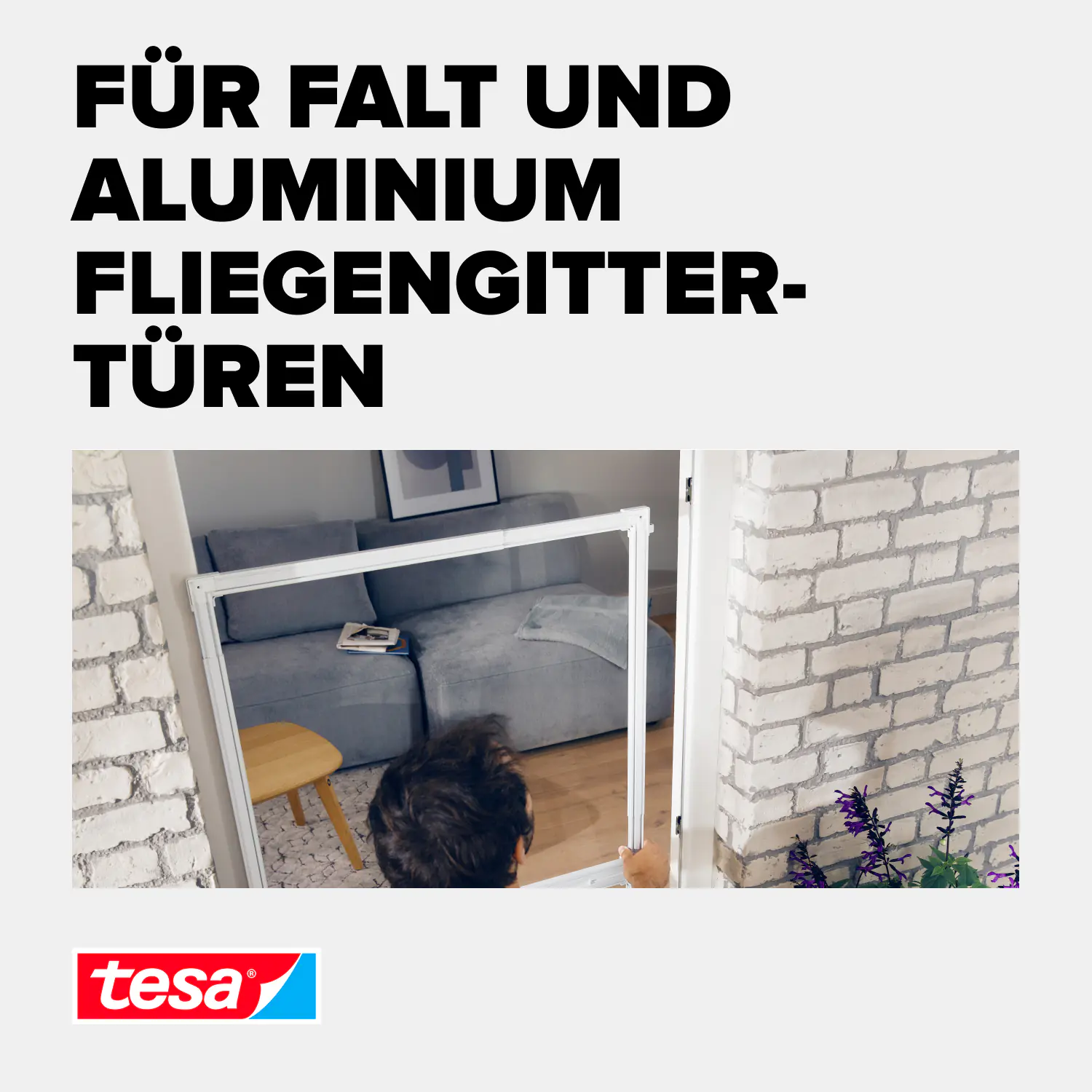 tesa Adapter FALT 35 x 43 x 48 mm anthrazit