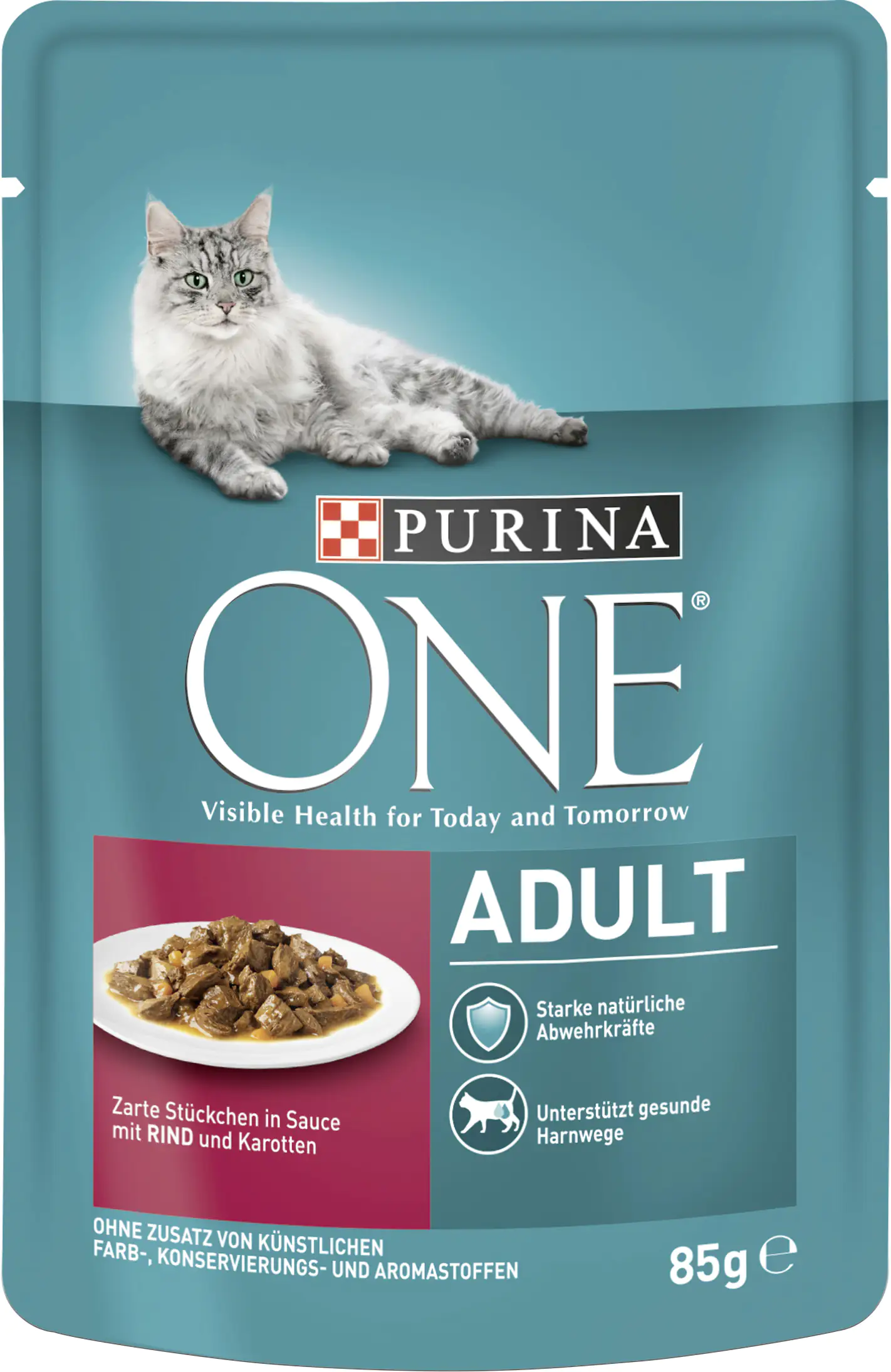Purina ONE Adult Rind Katzennassfutter 85 g