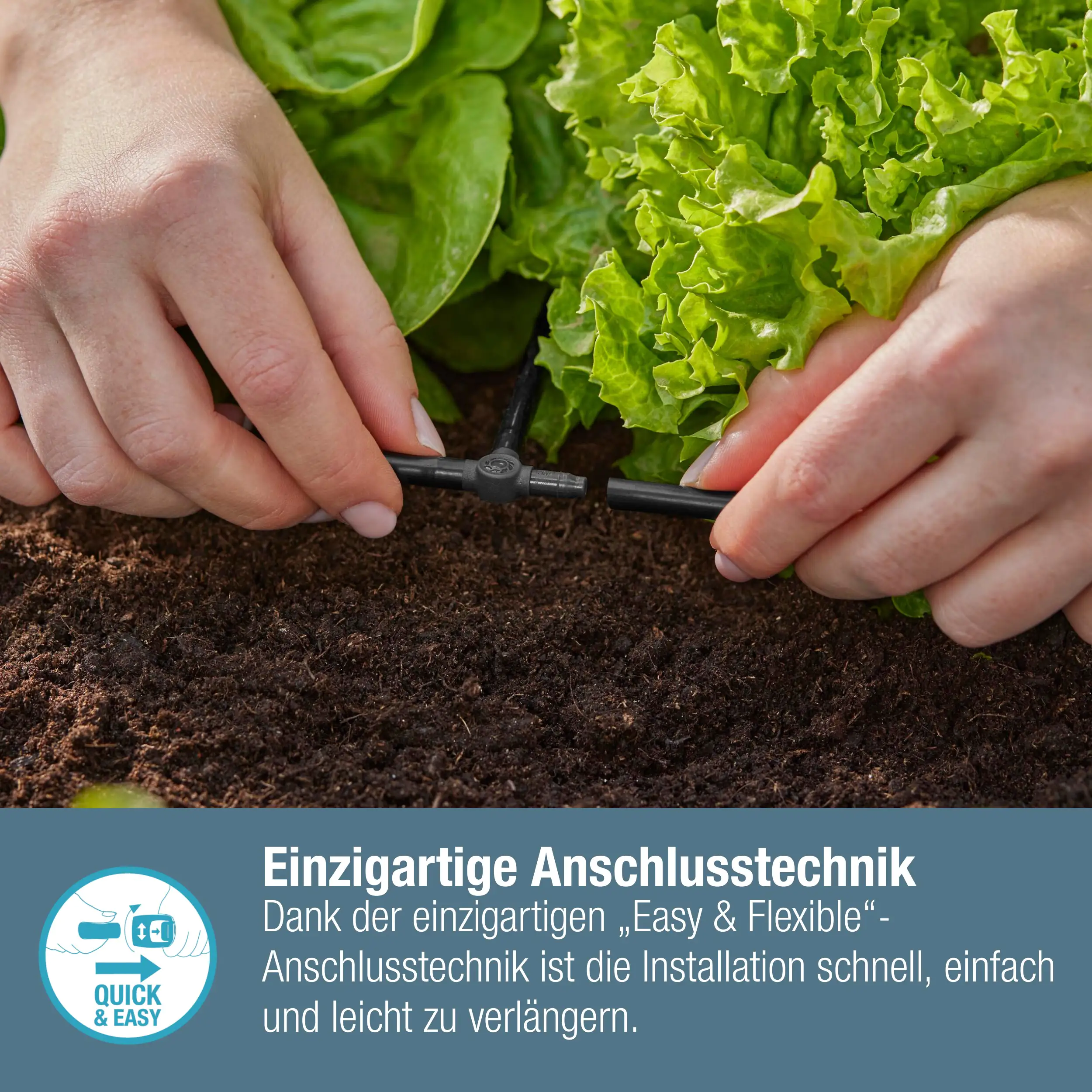 Gardena T-Stück, 4 mm (3/16")