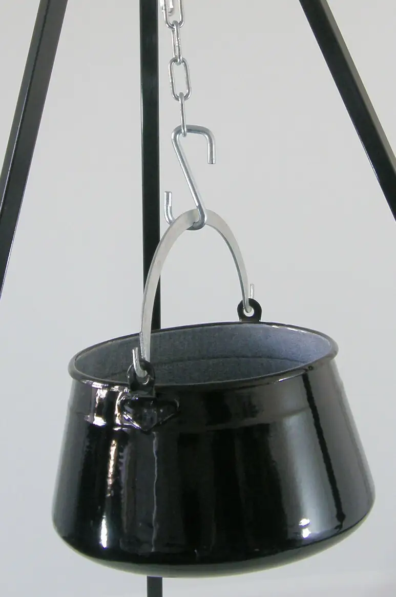 Su-Deco Gulaschkessel rustikal 6 Liter schwarz granit