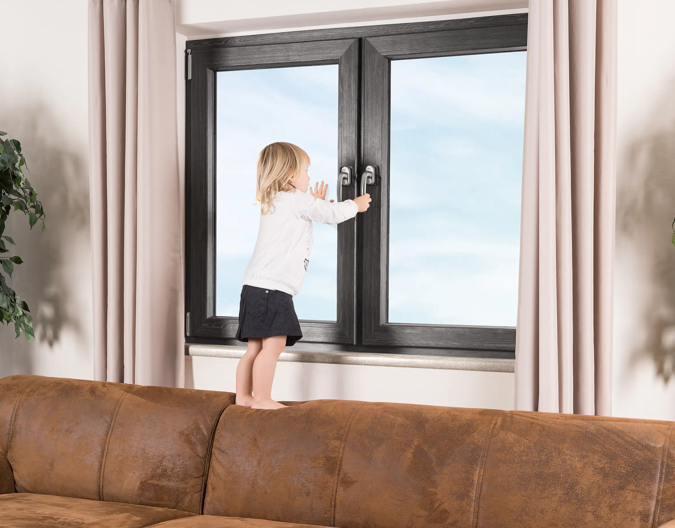Reer Fenstersicherung WinLock anthrazit