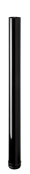 Hettich Möbelfuß 6,0 x 70 - 73 cm Stahl schwarz - 1 Stück