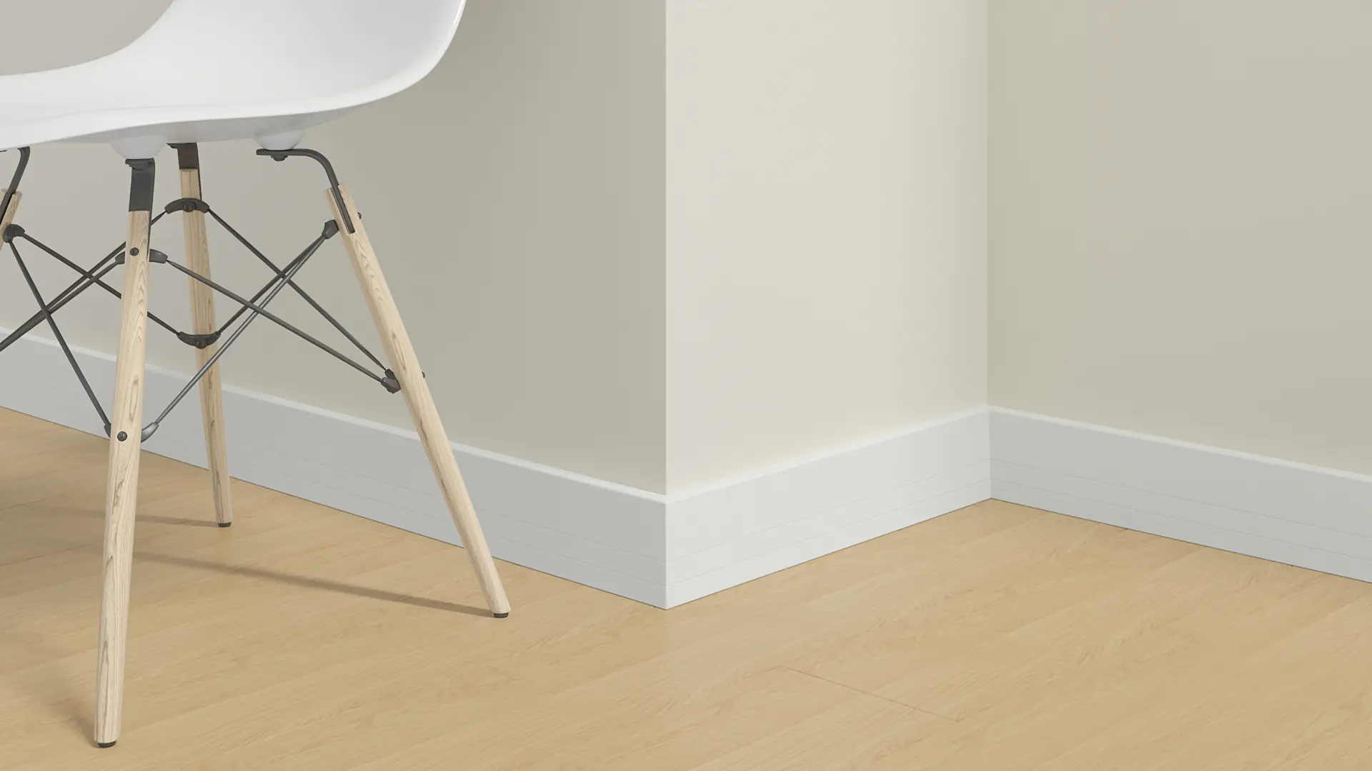 Neuhofer Fußleiste 240 cm x 92 x 24 mm weiß