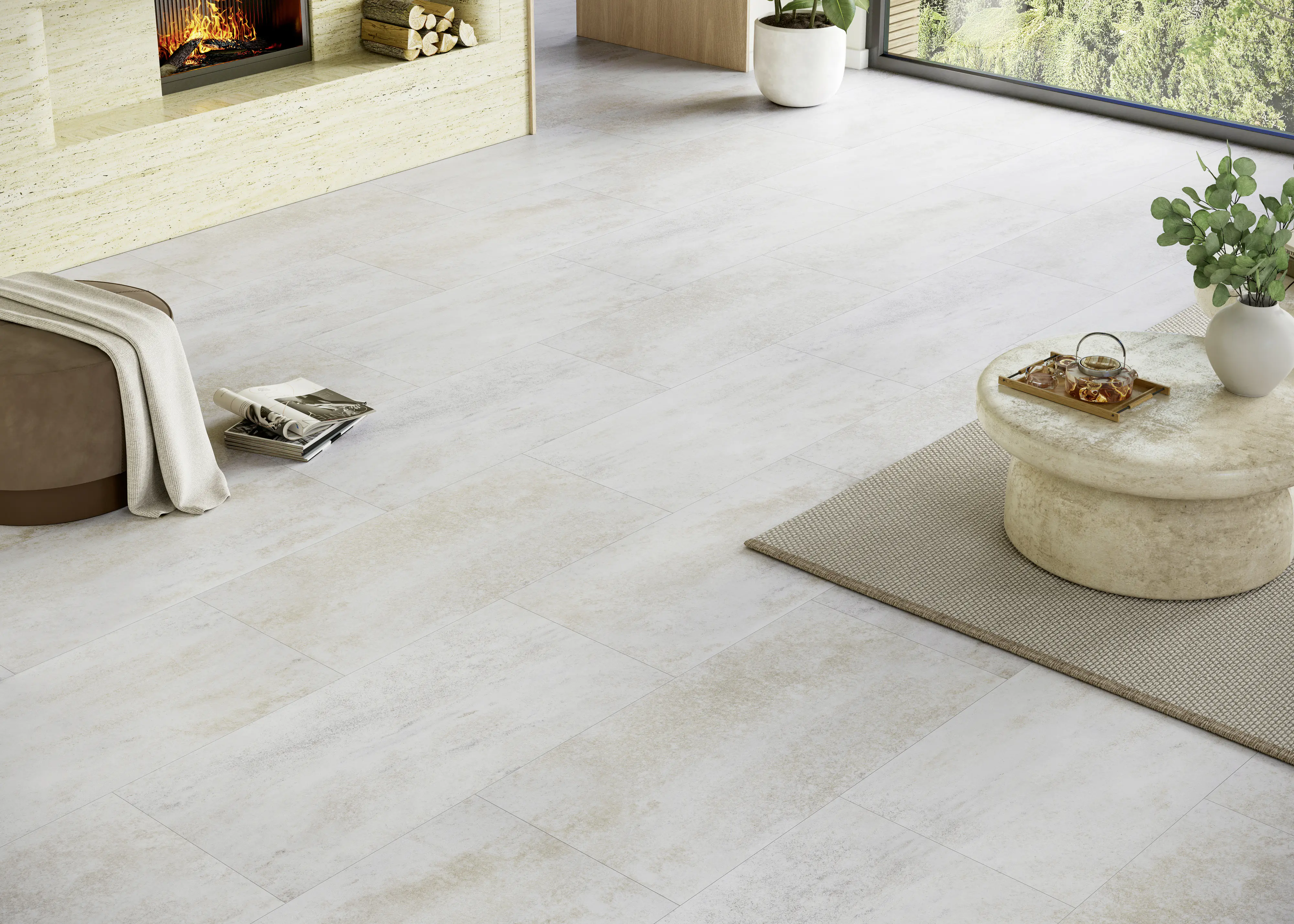 Parador Vinylboden mit Trittschalldämmung Basic 5.3 Dolomit weiß
