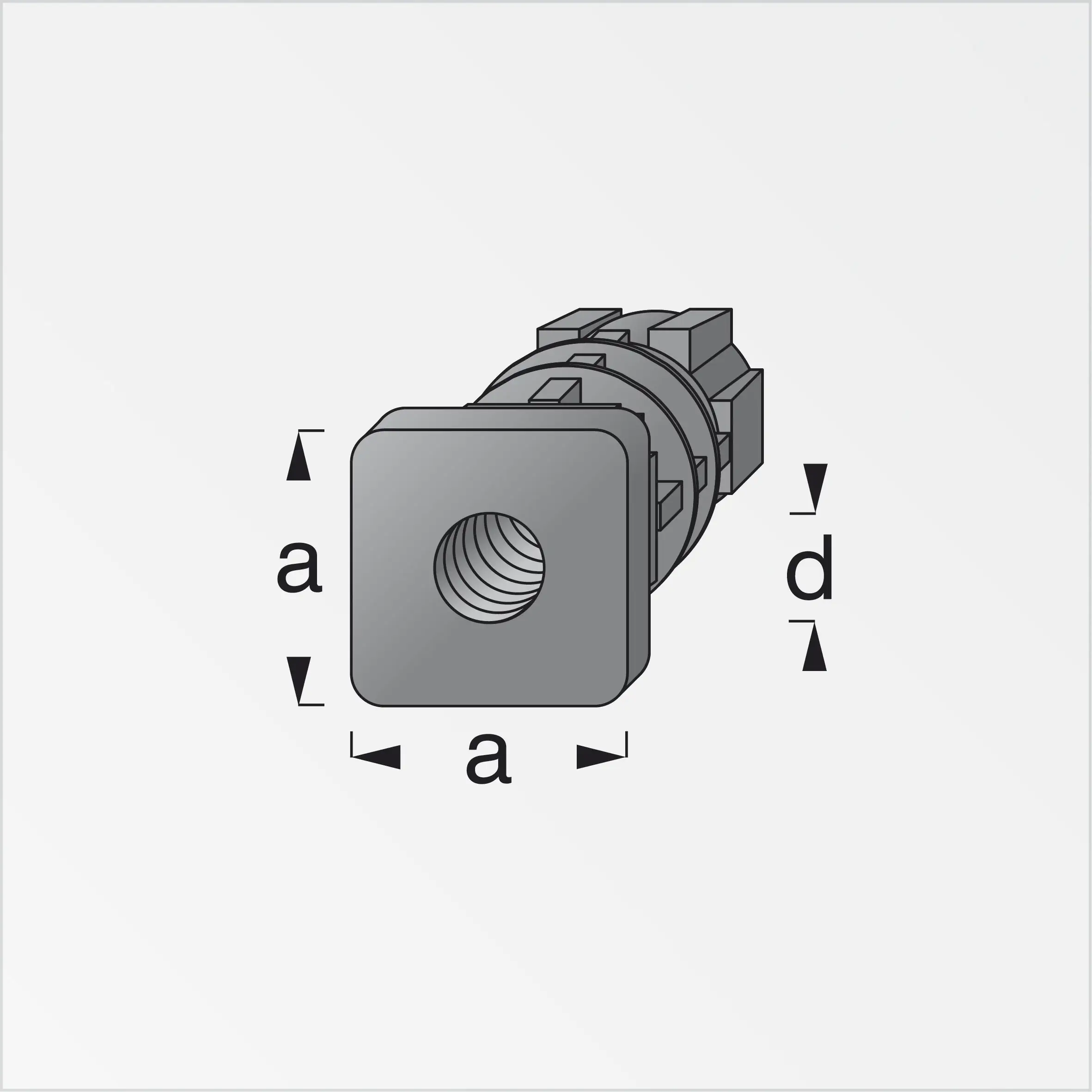 alfer Gewindestopfen 23.5 mm 23.5 x Maß D: M10 Kunststoff glatt schwarz