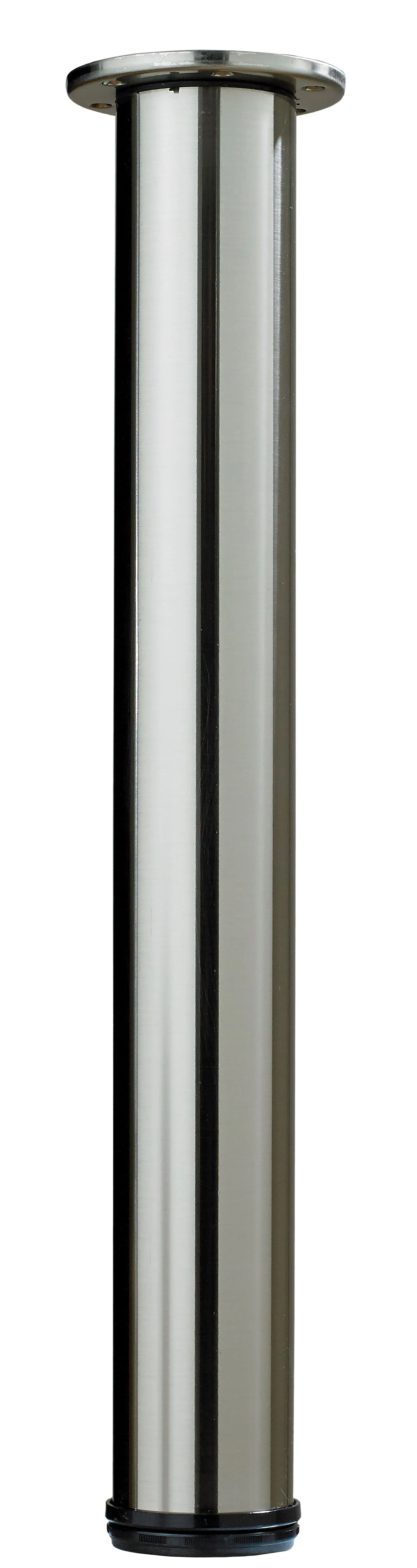 Hettich Tischbein 7,6 x 70 - 110 cm Stahl Edelstahl-Optik - 1 Stück