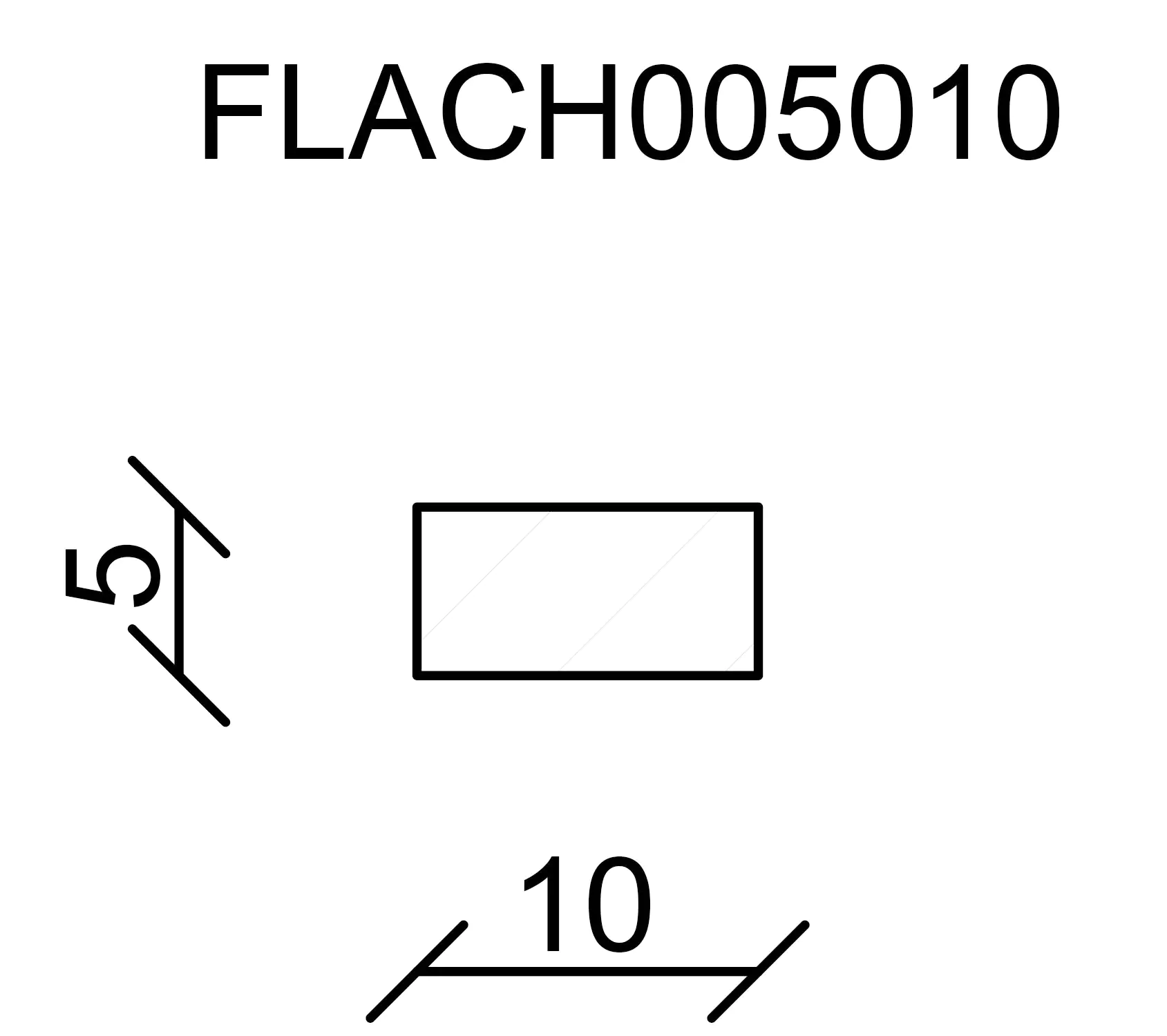 FN Neuhofer Flachleiste 100 cm 10 x 5 mm Fichte/Kiefer