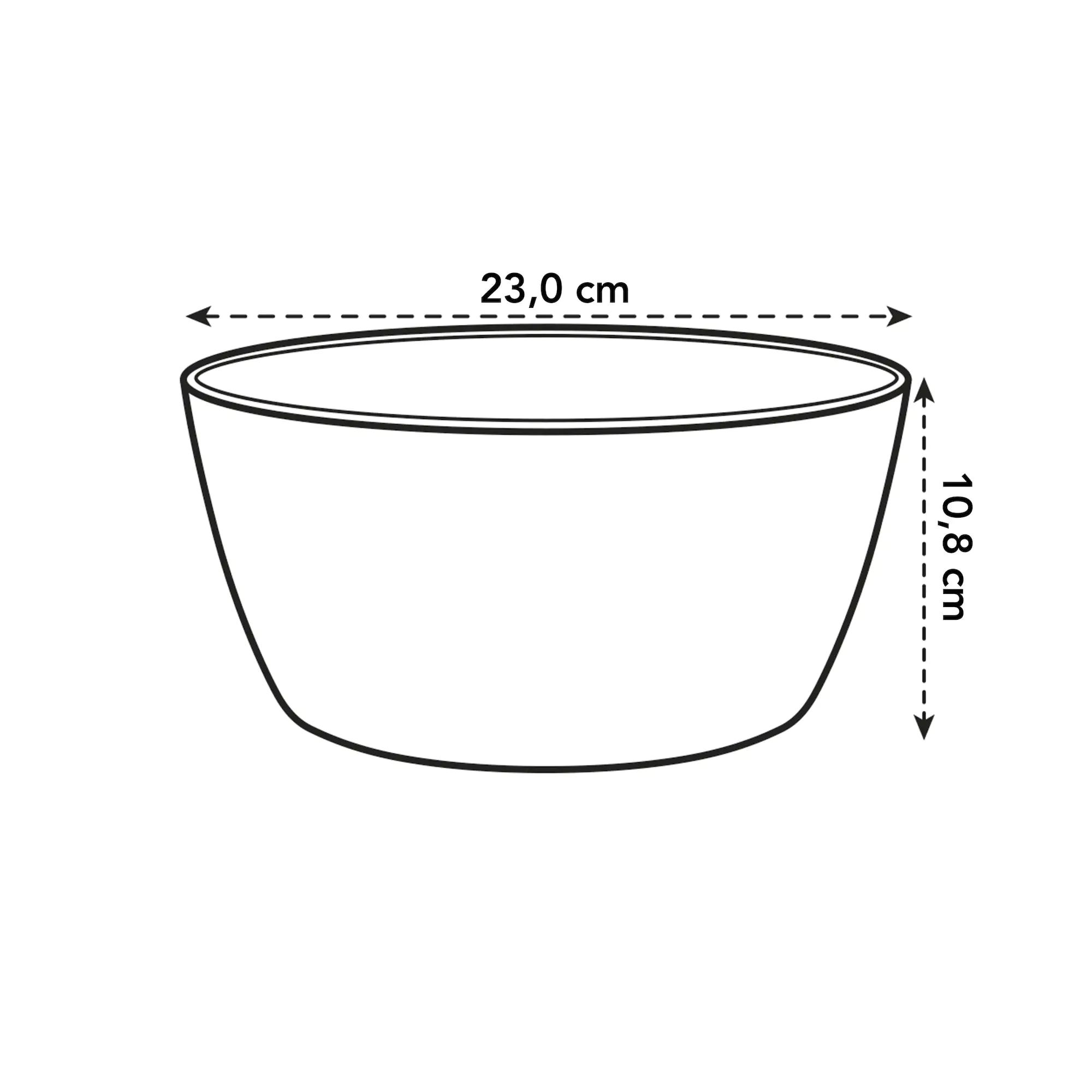 Elho Schale Brussels weiß Ø 23 cm