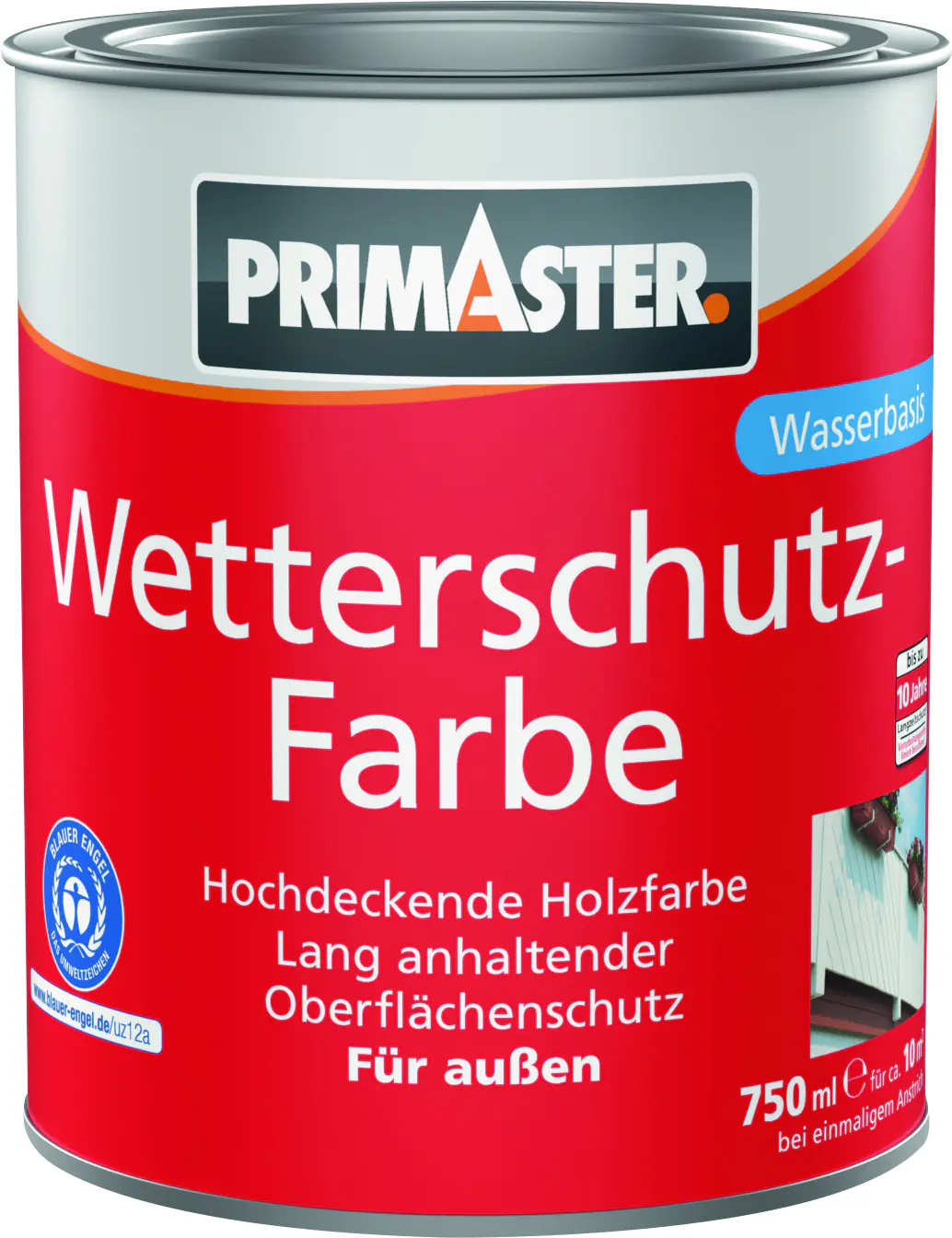 Primaster Wetterschutzfarbe 750 ml schwarz