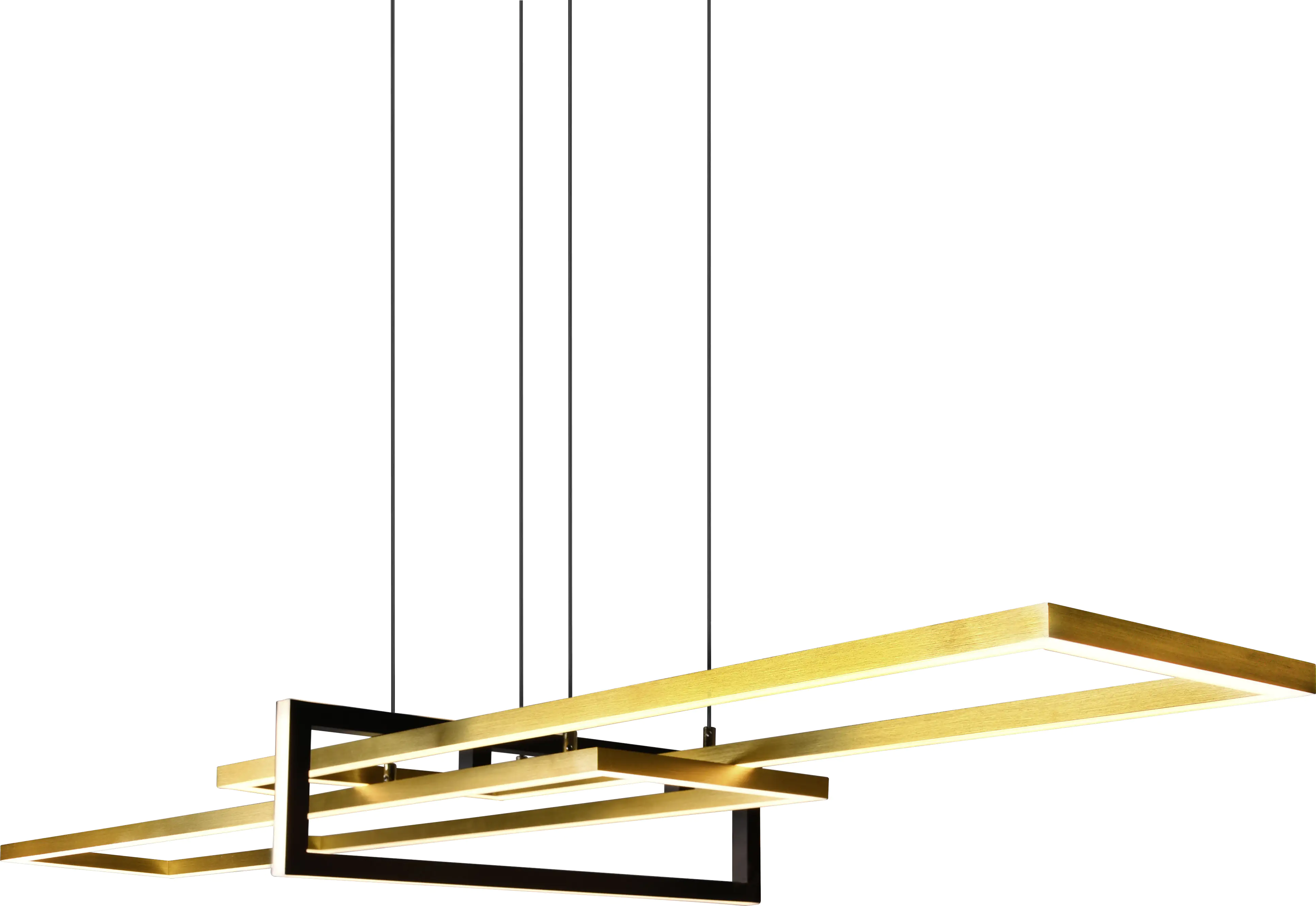 Trio Leuchten LED Pendelleuchte Salinas schwarz matt, Switch-Dimmer