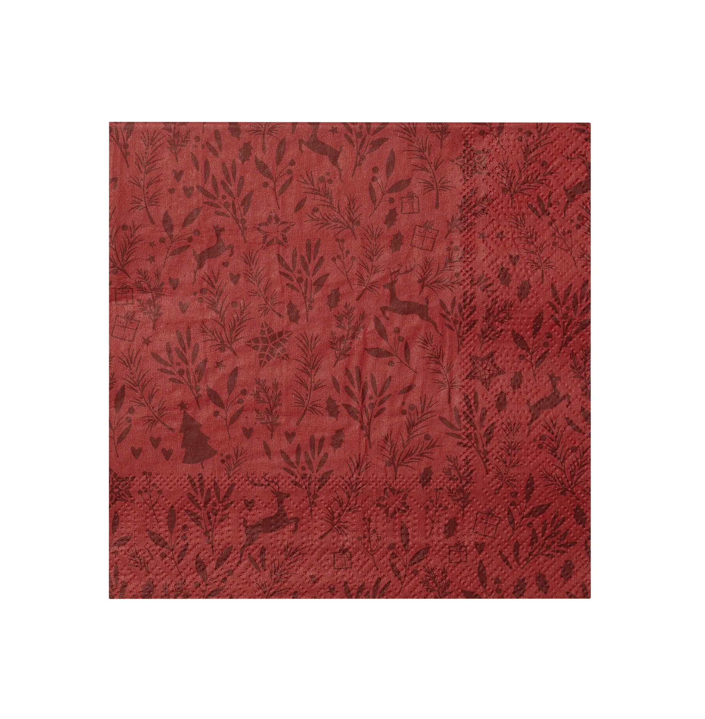 Eglo Servietten Pasig rot/weiß 16,5 x 16,5 cm - 20er Pack