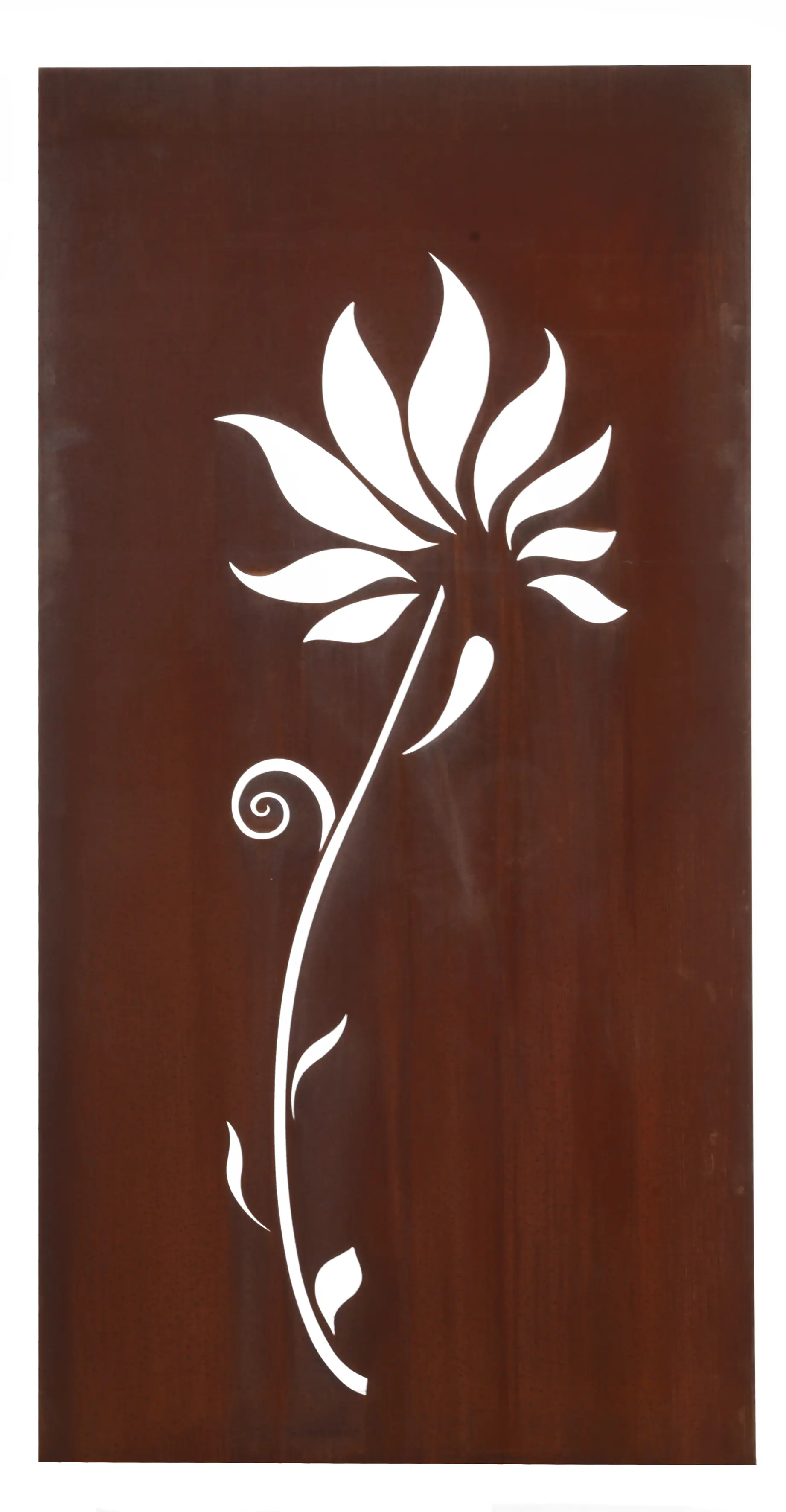 Floraworld Sichtschutz Garten Dekor Lilie 178 x 90 cm rostoptik
