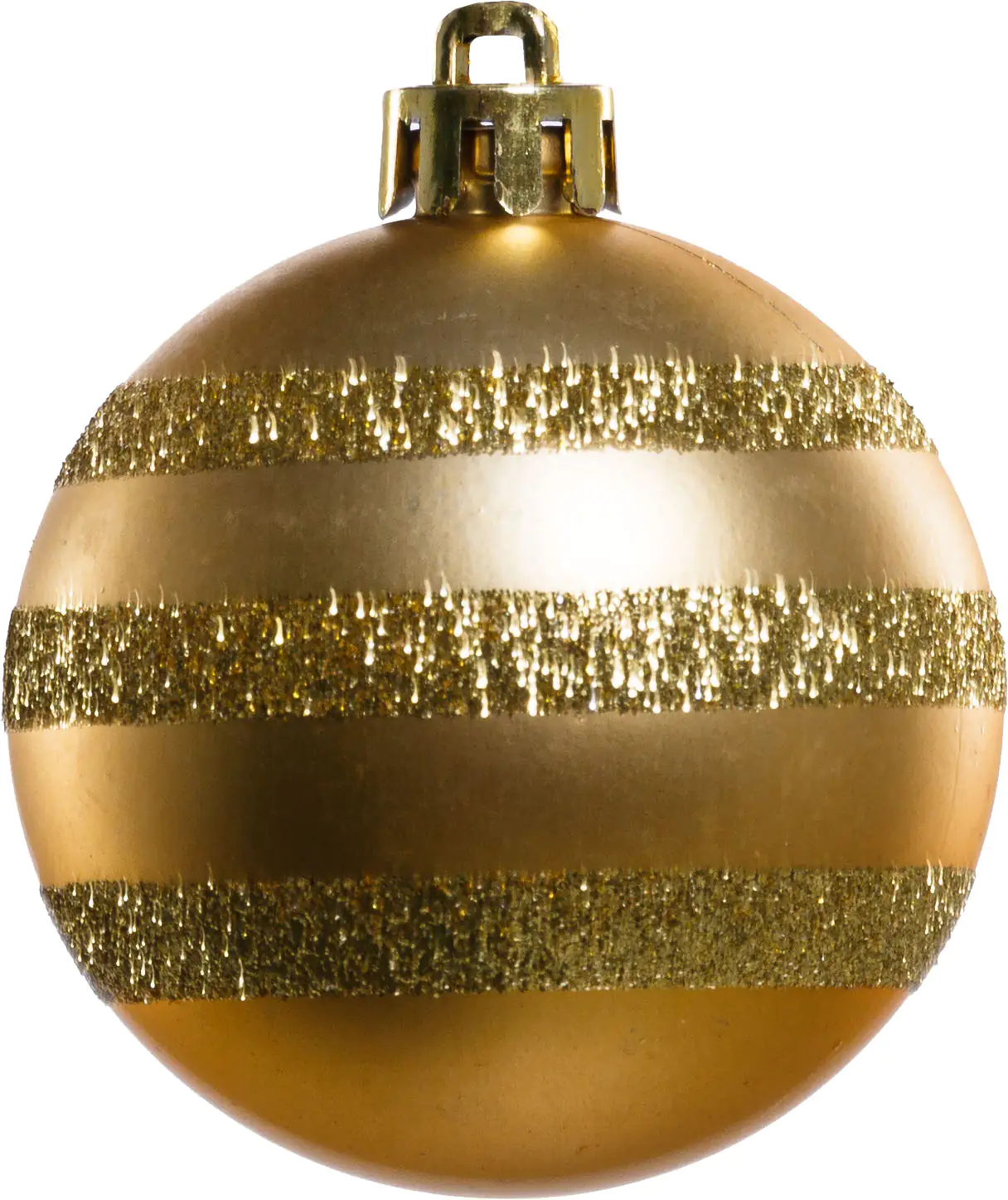 TrendLine Weihnachtskugeln bruchfest, langlebig Ø 6 cm gold mattiert 6 Stück