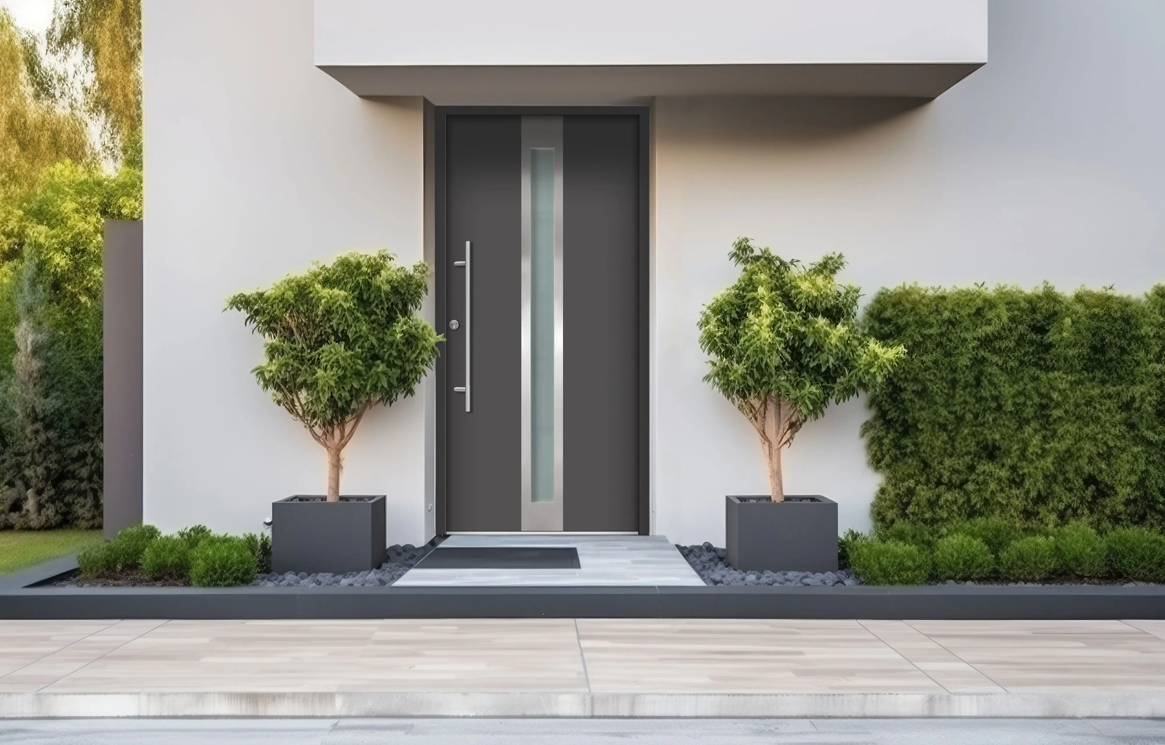 Splendoor Haustür Passivedoor Premium B01 Anthrazit DIN Links 110 x 210 cm