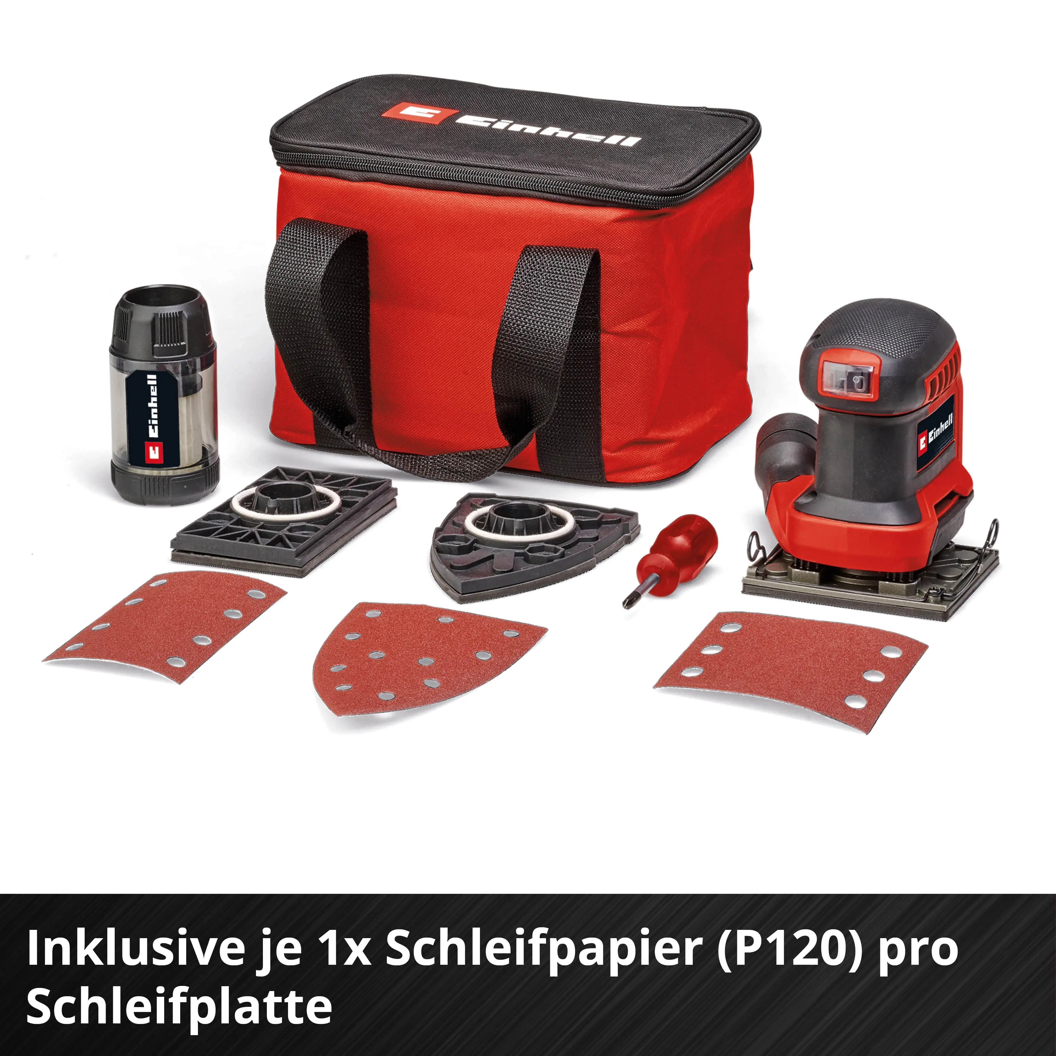 Einhell Expert Akku-Faustschleifer TE-OS 18/113 3X  Li Solo