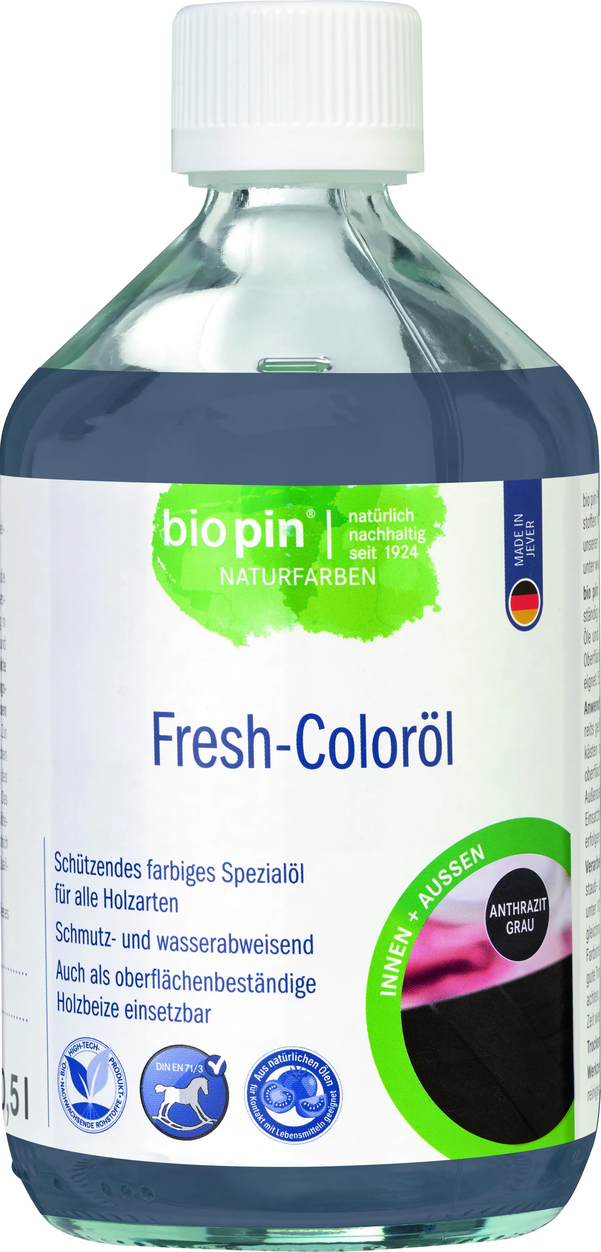 Biopin Holz-Coloröl 500 ml anthrazitgrau