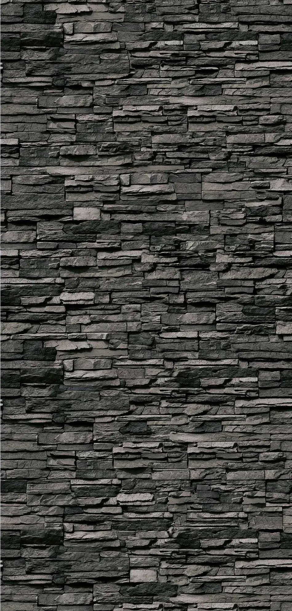 Breuer Duschrückwand Mauer-Optik dunkel Dekor 100 x 210 x 0,3 cm