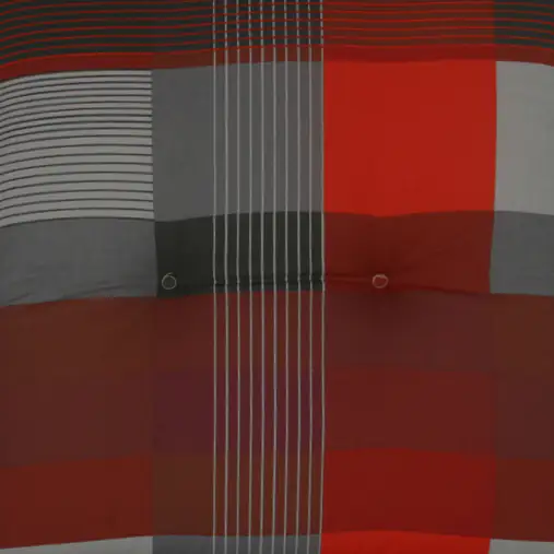 GO-De Mittellehner-Auflage 108 x 50 x 8 cm, rot kariert