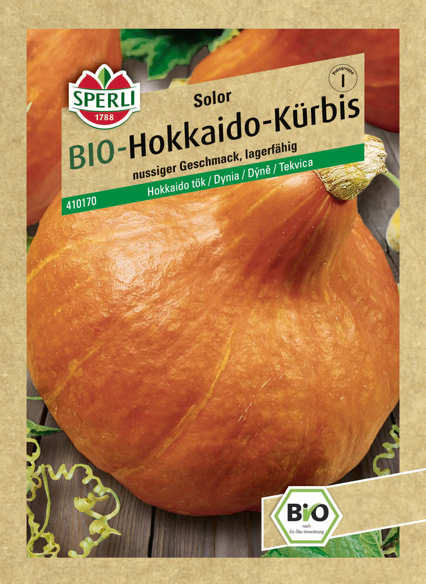 Sperli Saatgut BIO Hokkaido F1 für ca. 5 Pflanzen
