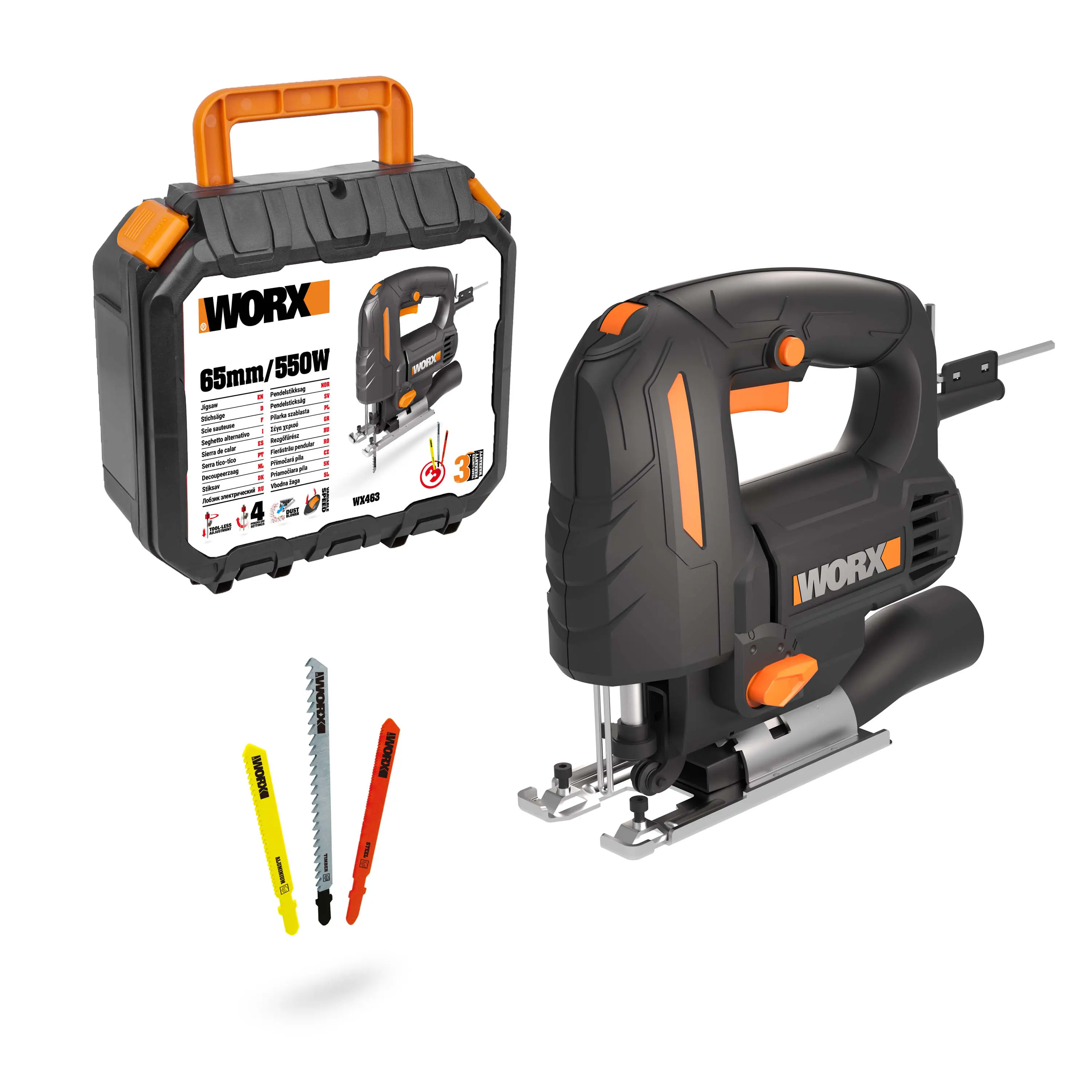 Worx Stichsäge WX463 550 W
