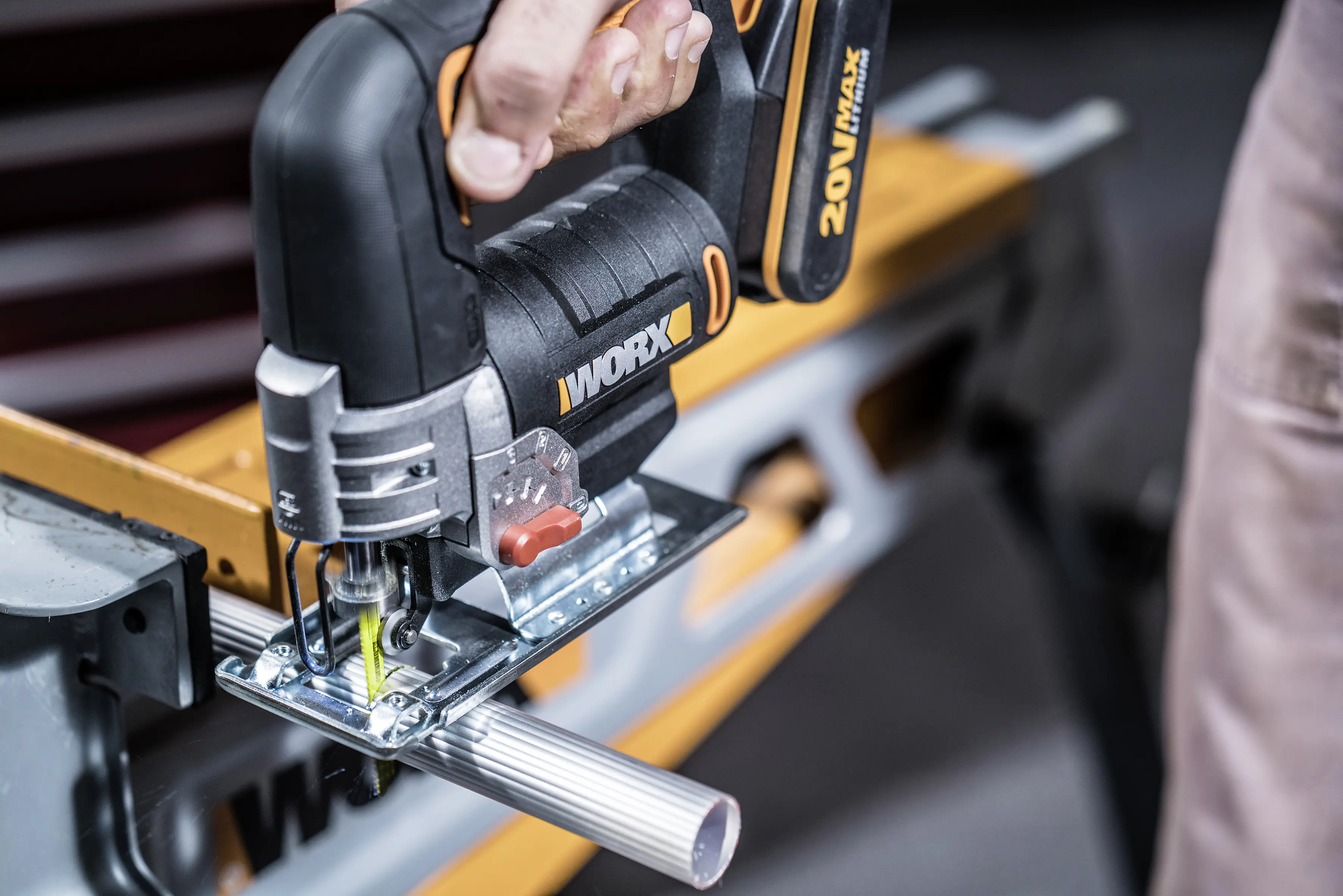 Worx Akku-Pendelhub-Stichsäge WX543.9 20 V, ohne Akku und Ladegerät