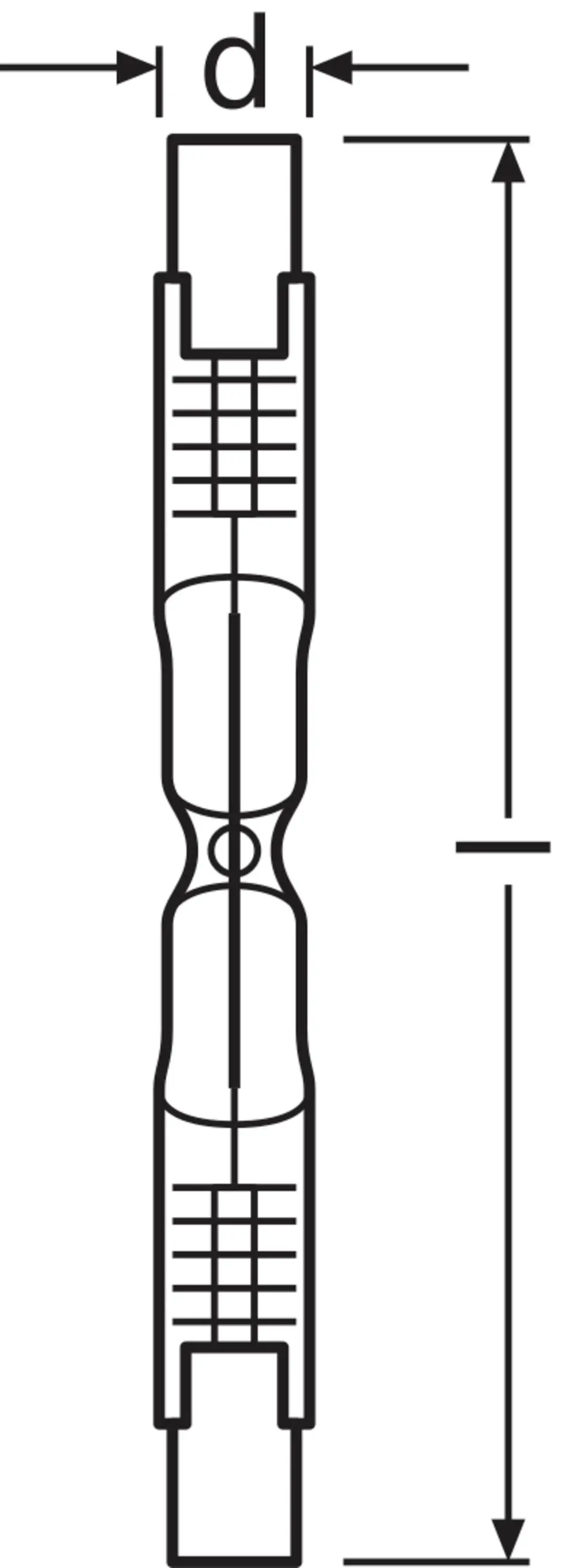 Osram Halogenlampe Haloline Superstar R7s 80W warmweiß, dimmbar, klar