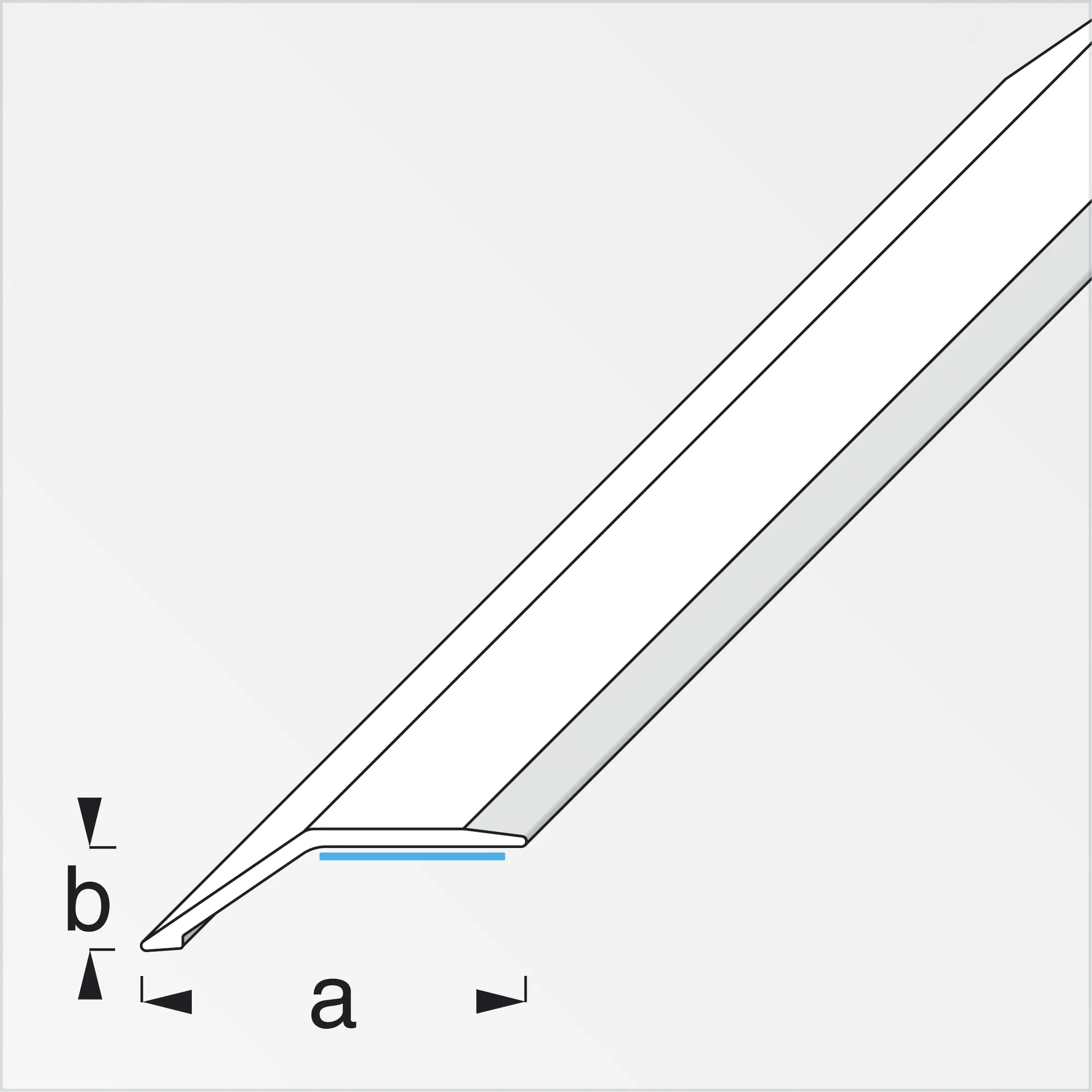 alfer Niveauausgleichs-Profil 1 m, 34 x 8 mm PVC (Kunststoff) glatt eiche