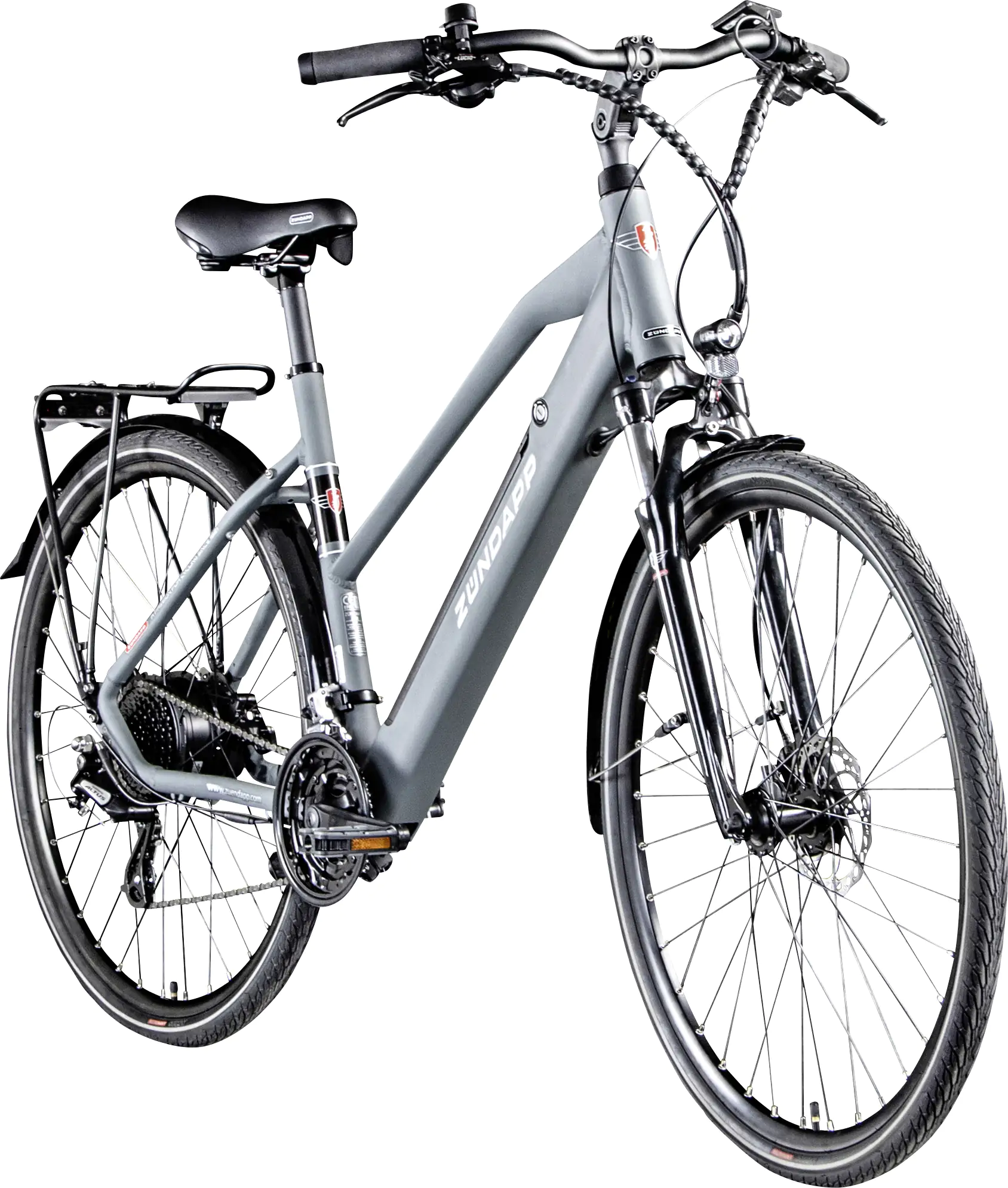 Zündapp E-Bike Trekking Z810 Damen 28 Zoll 8-Gang 550 Wh grau