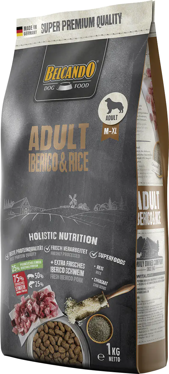 Belcando Hundetrockenfutter Adult 1 kg Schwein & Reis 