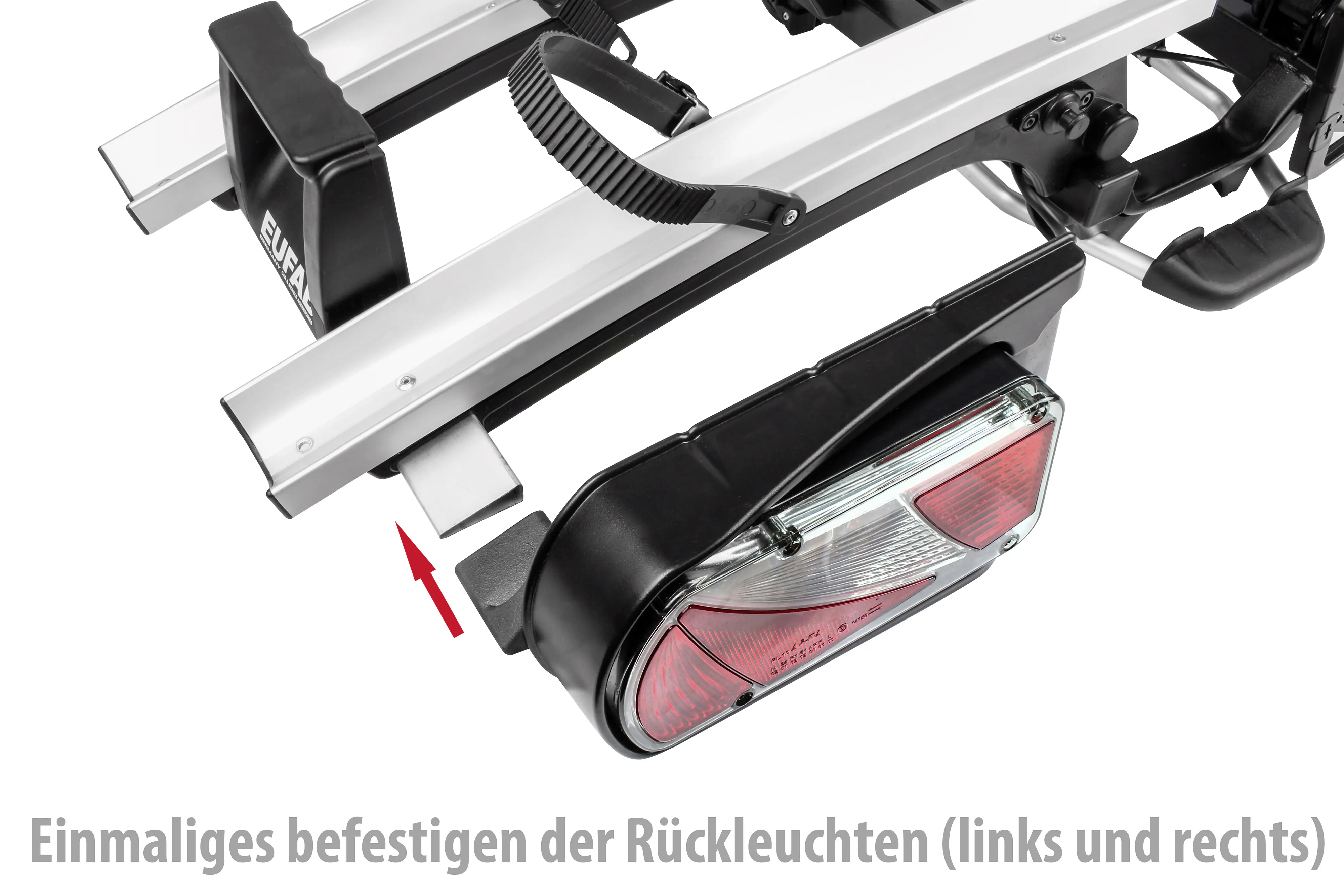 EUFAB Fahrradheckträger Finch für 2 Fahrräder teilweise vormontiert