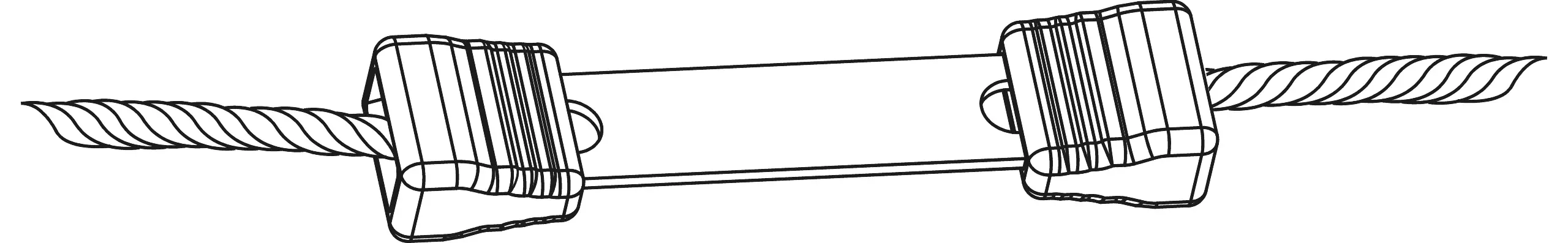 Kerbl Litzclip Litzenverbinder 3mm gerade aus Edelstahl 10 Stück