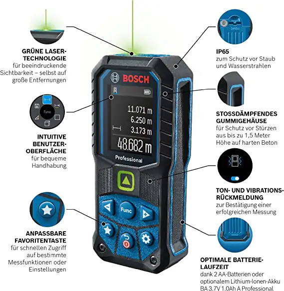 Bosch Professional Laser-Entfernungsmesser GLM 50-25
