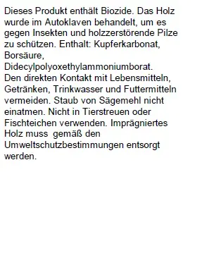 Sichtschutzzaun Rügen 180 x 180 cm, gerade, kesseldruckimprägniert