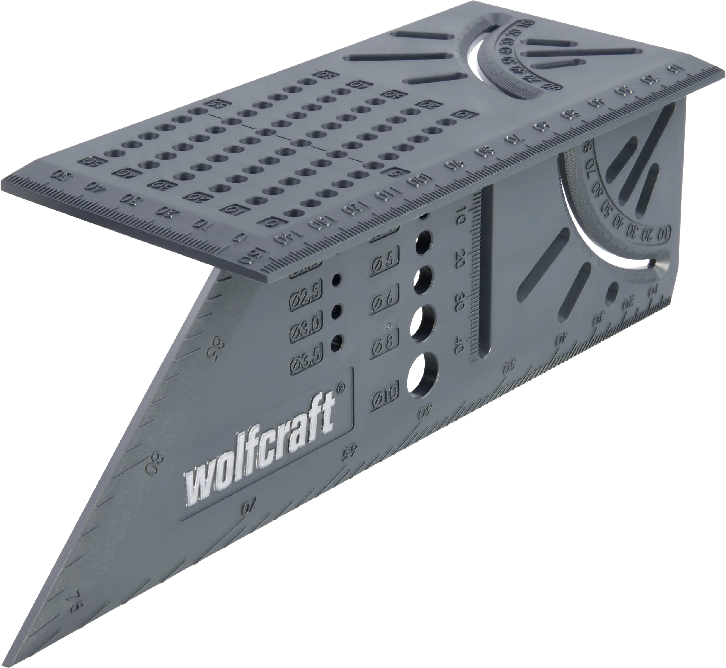 Wolfcraft 3D-Gehrungswinkel 45° und 90° als Streichmaß für paralle Linien