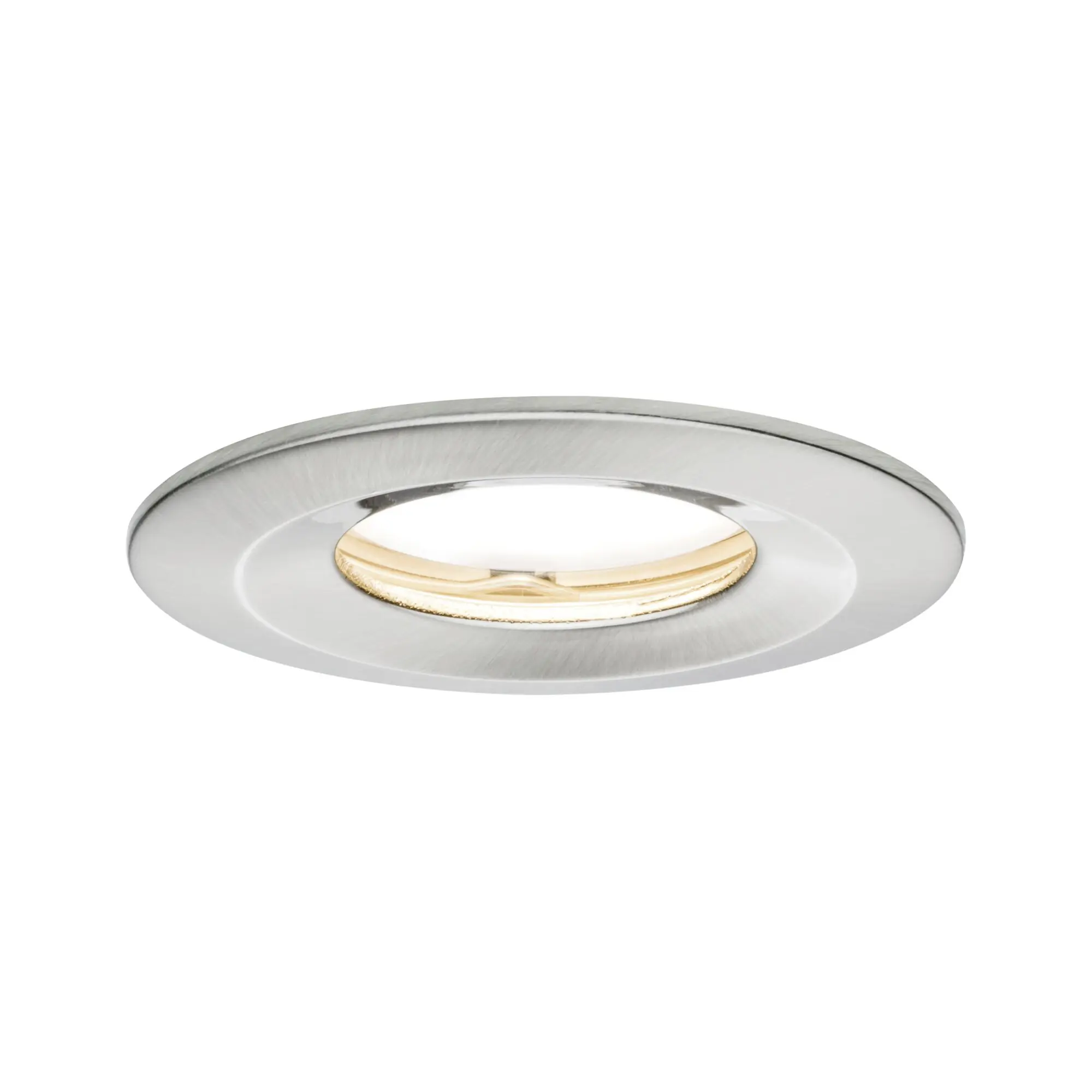 Paulmann LED-Einbauleuchte Nova Plus Ø 7,8 cm warmweiß eisen gebürstet dimmbar