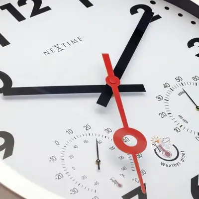 Nextime Außenwanduhr Clematis 4307ST Ø 35 cm