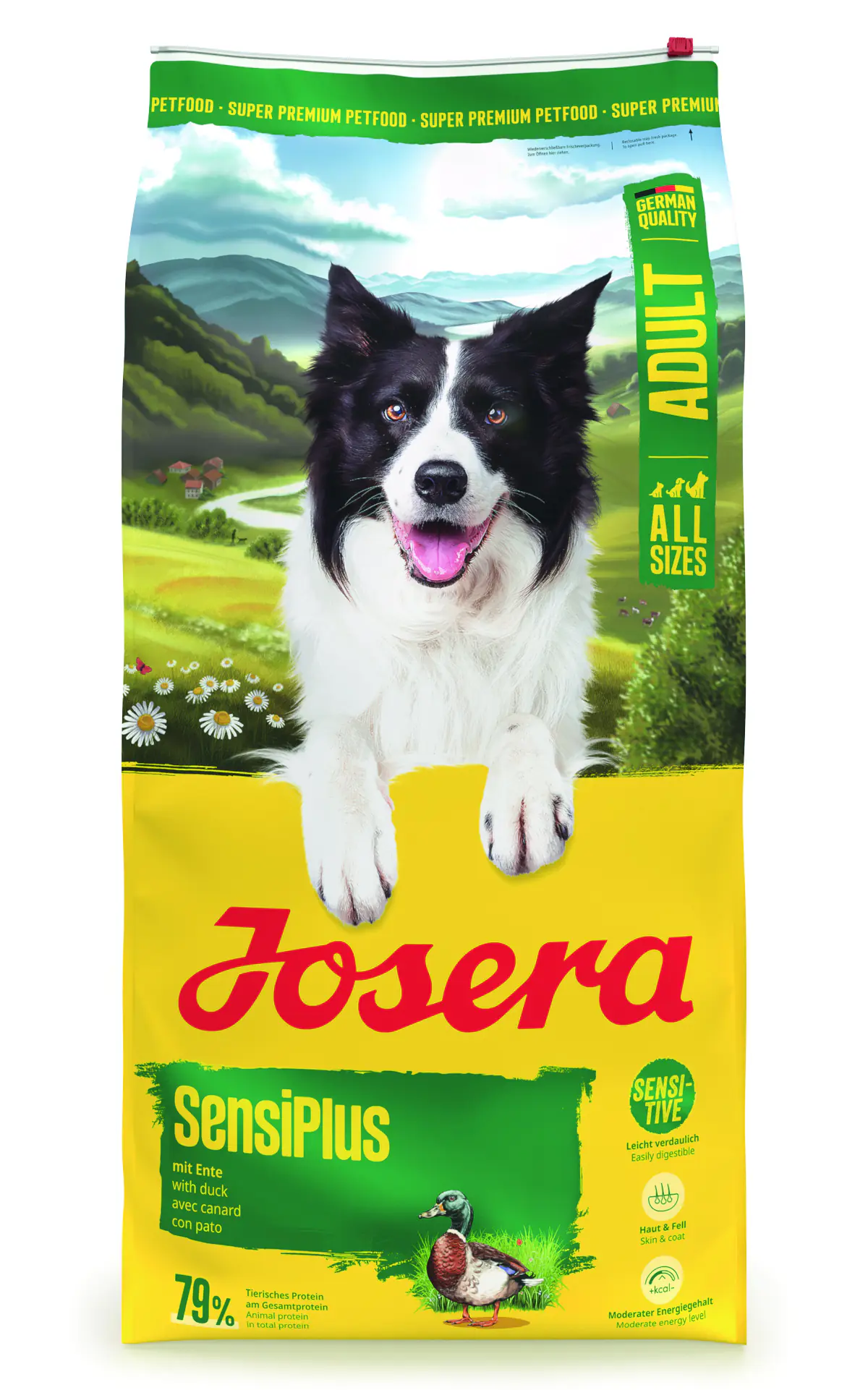 Josera SensiPlus Hundetrockenfutter Adult Sensitive 12,5 kg, Ente