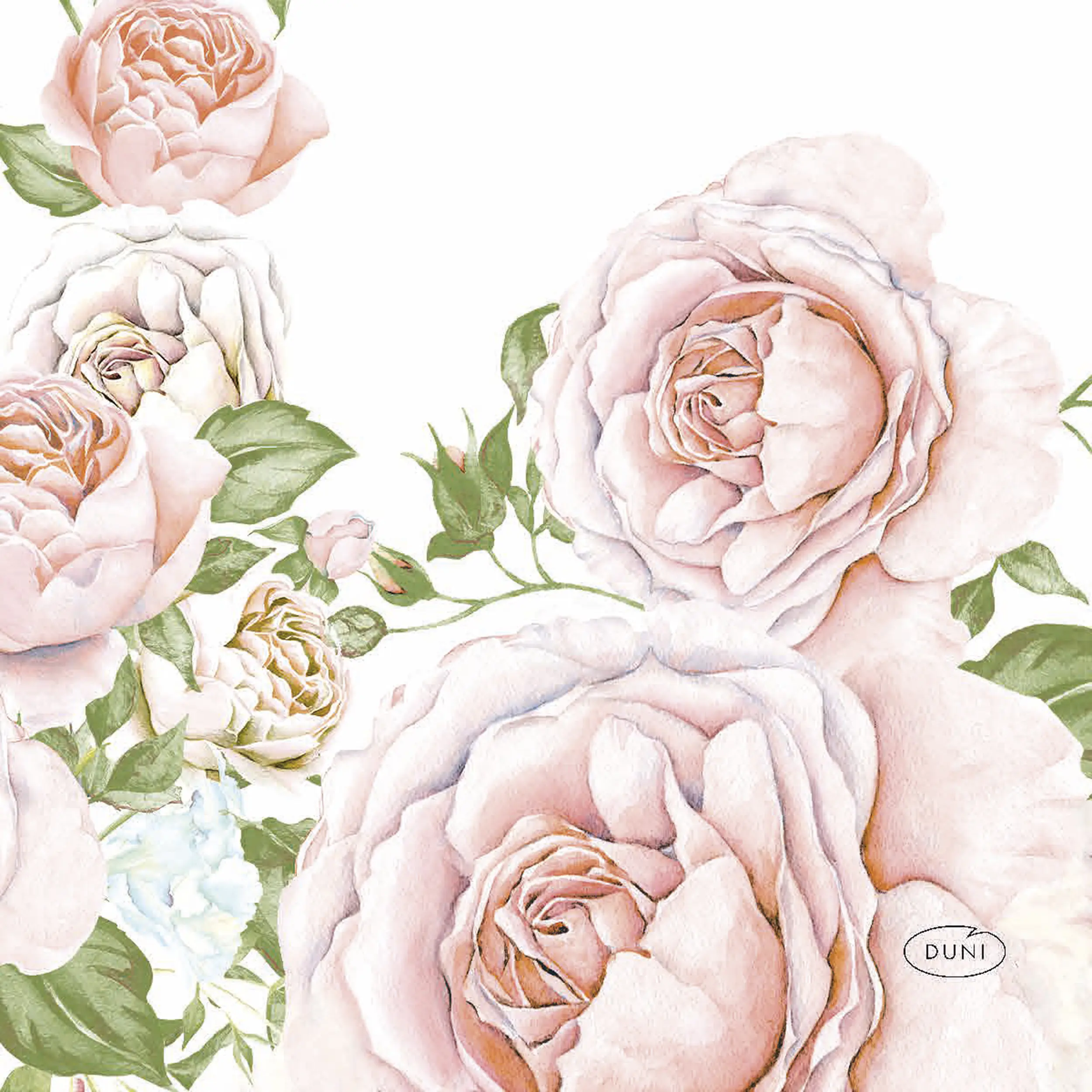 Duni Servietten Rose Glory 24 x 24 cm - 20er Pack