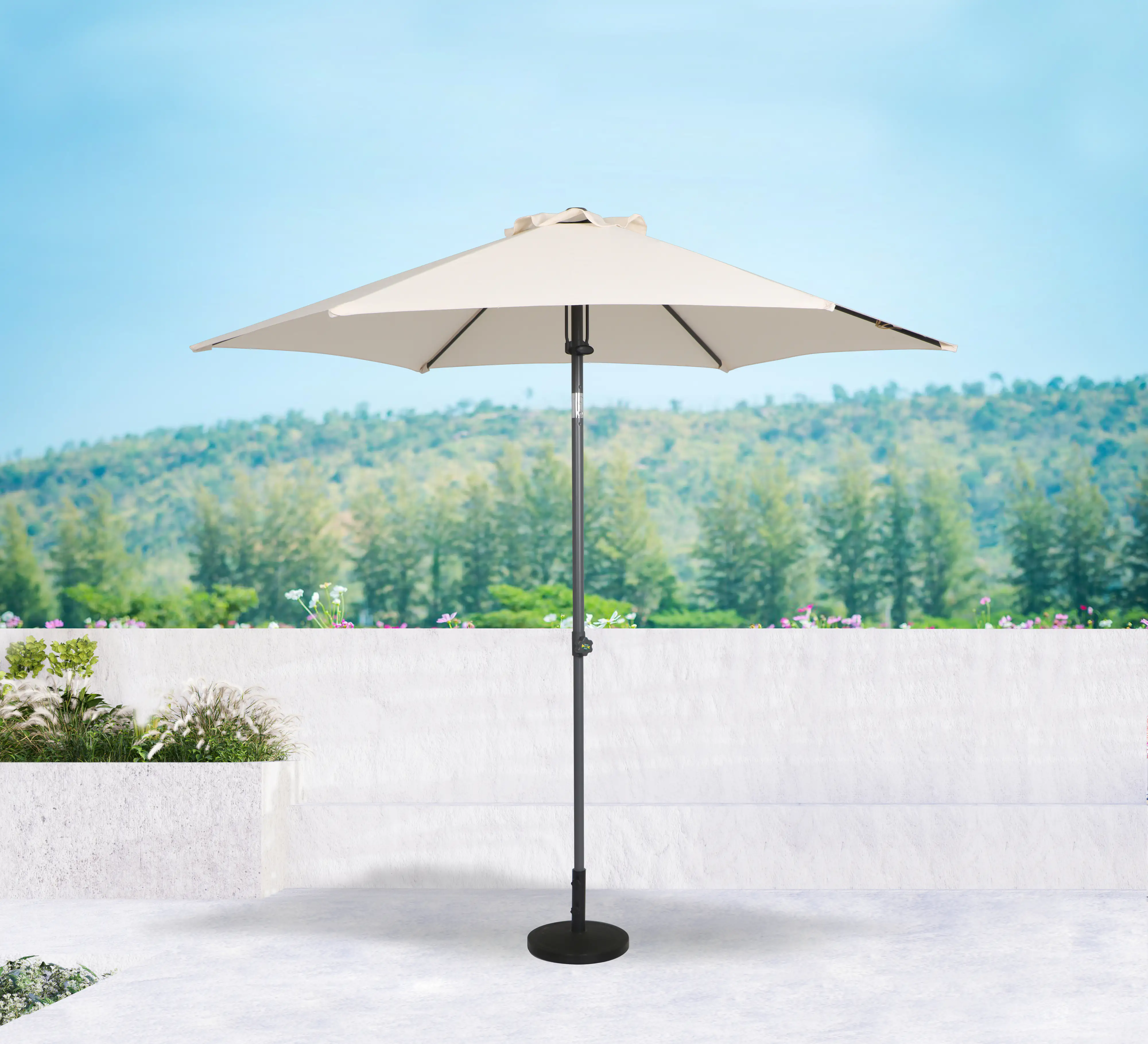 Primaster Sonnenschirm Florida creme, Ø 250 cm