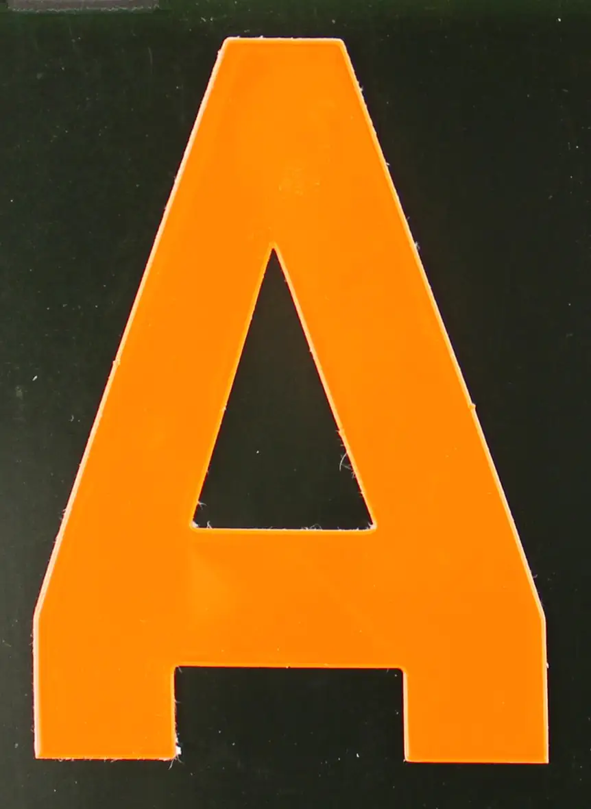 Conacord Reflektierender Klebebuchstabe "A" orange 80 mm