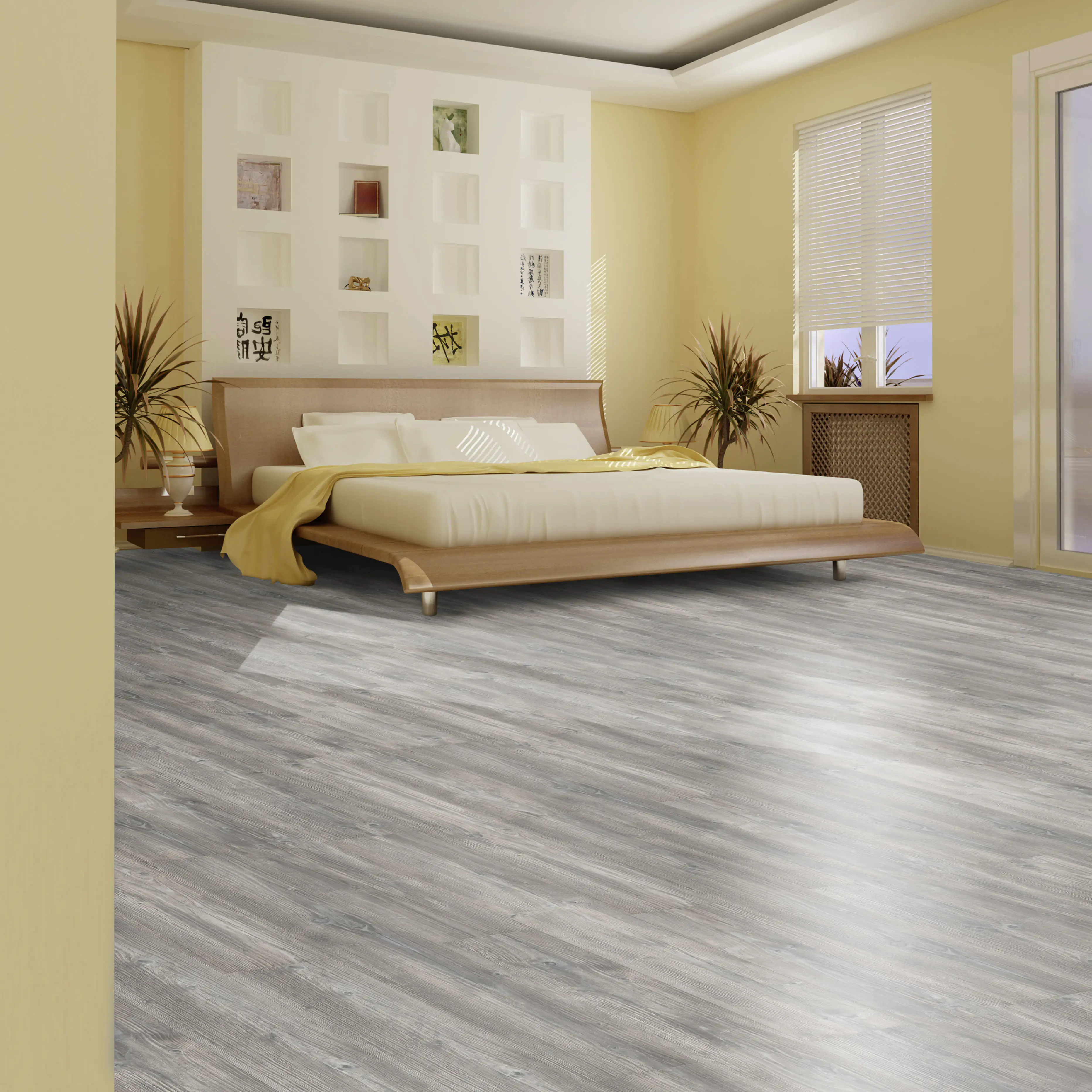 Classen Laminat 7 mm 4V 128,6 x 19,4 cm 7 mm Kiefer grau
