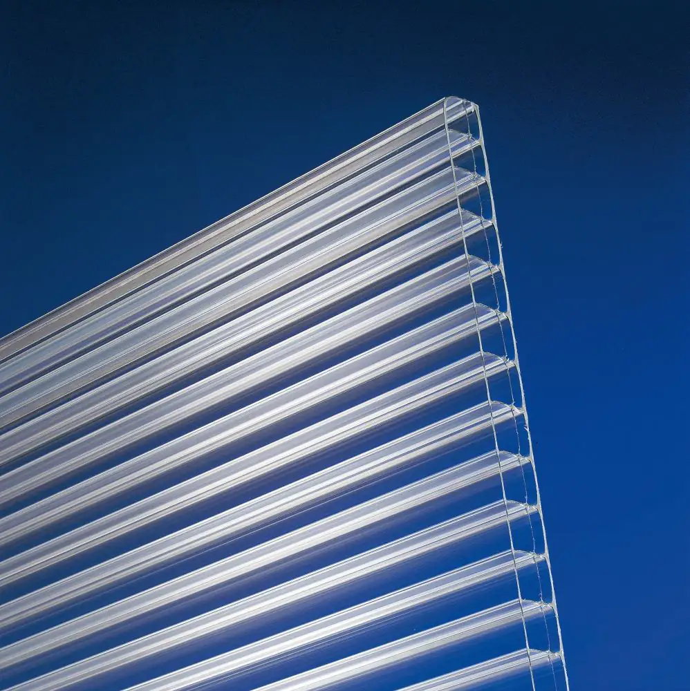 Gutta Polycarbonat-Doppelstegplatte 300 x 98 cm 16 mm klar