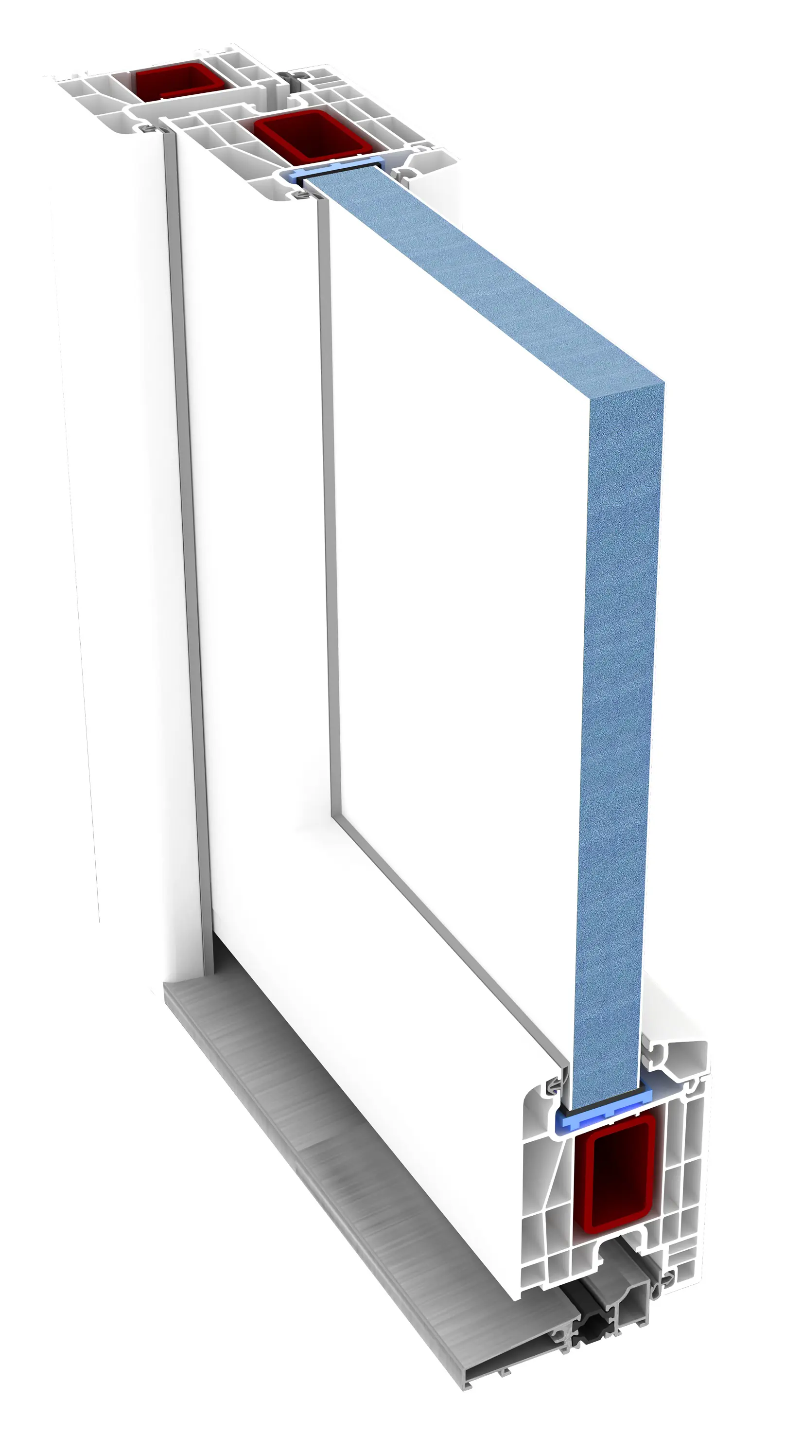 Panto Haustür Modell K016 DIN rechts weiß 100 x 200 cm