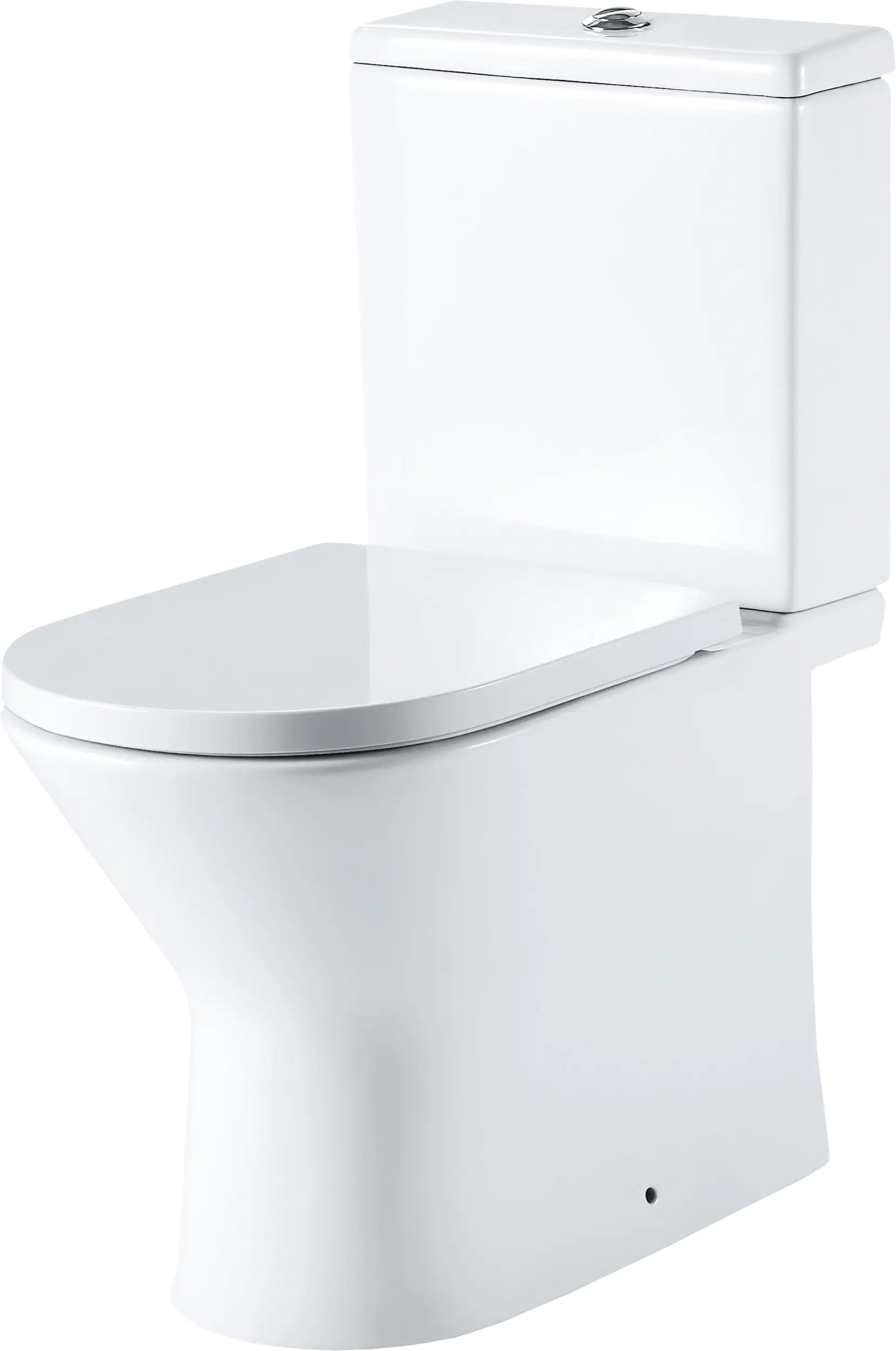 Primaster Stand WC spülrandlos Mara Tiefspüler weiß inkl. WC Sitz und Spülkasten