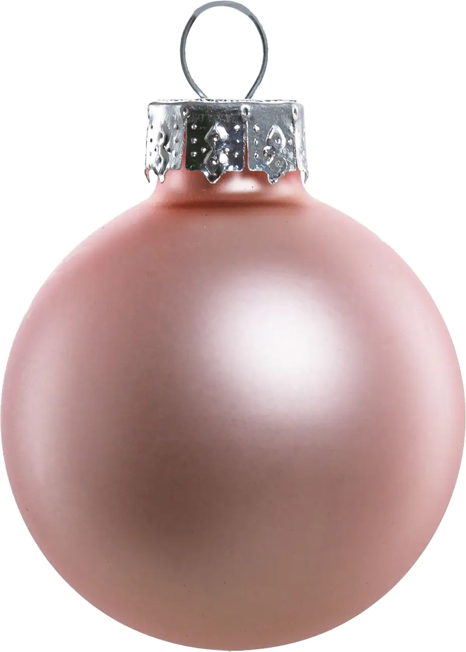 TrendLine Weihnachtskugeln aus Glas Ø 3,5 cm puderrosa 16 Stück