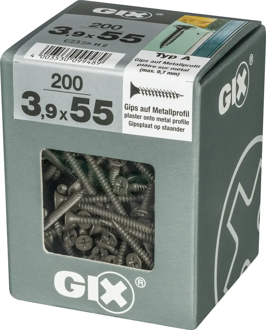 Spax Schnellbauschrauben 3.9 x 55 mm PH 2 Feingewinde - 200 Stk.
