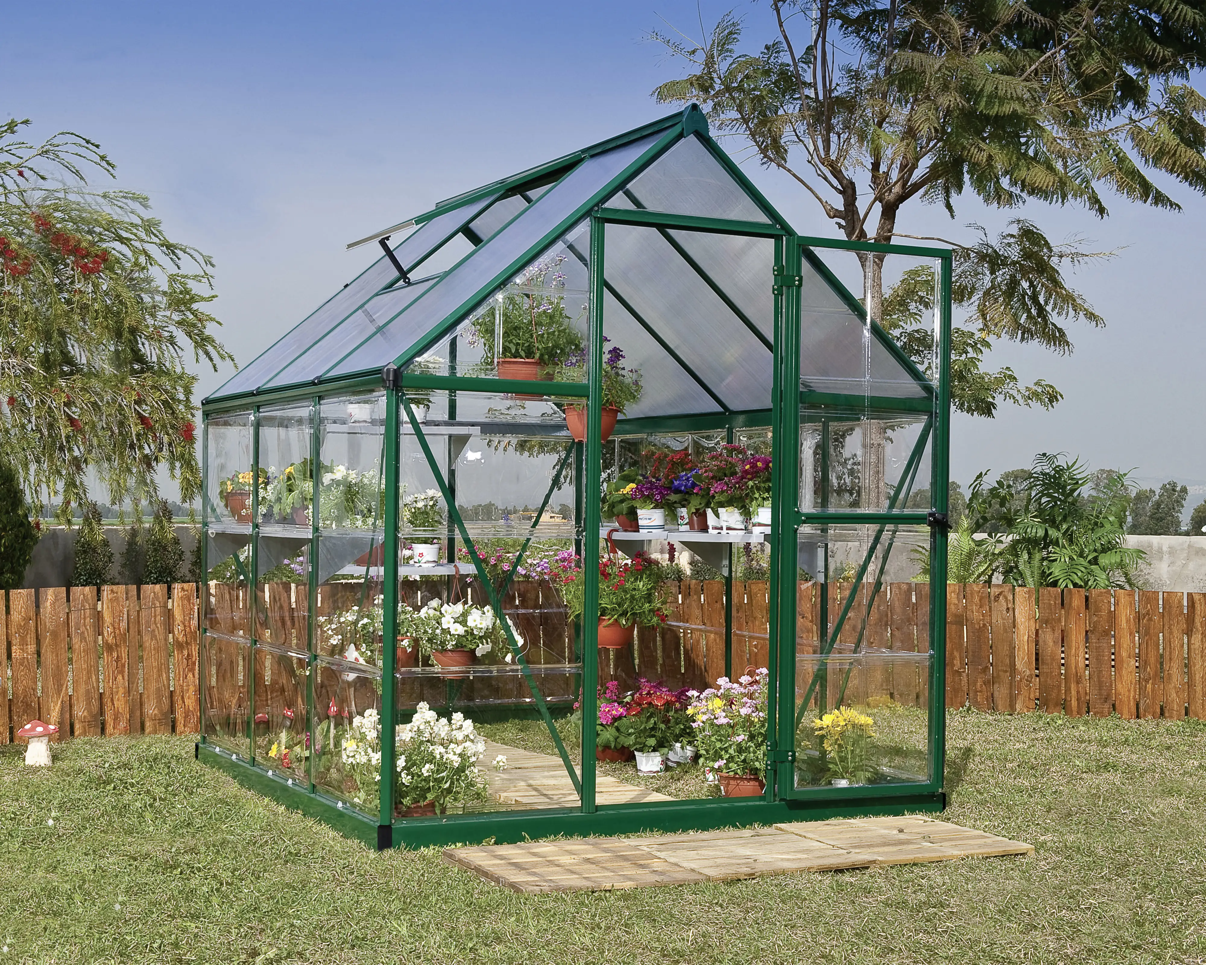 Canopia Gewächshaus Hybrid 6X6 grün 185 x 186 x 208 cm