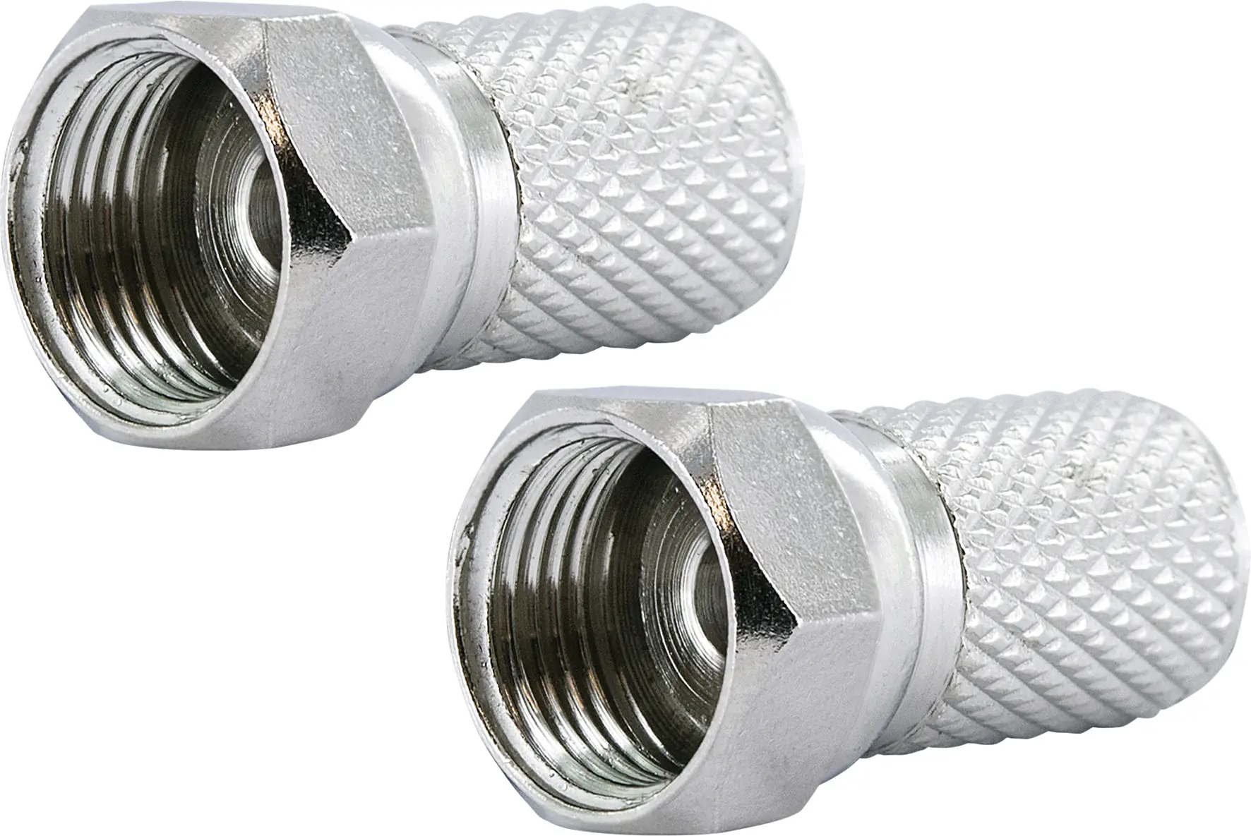 Schwaiger F Stecker FST7002 531 2x F Aufdrehstecker für Kabel mit 7mm Durchmesser